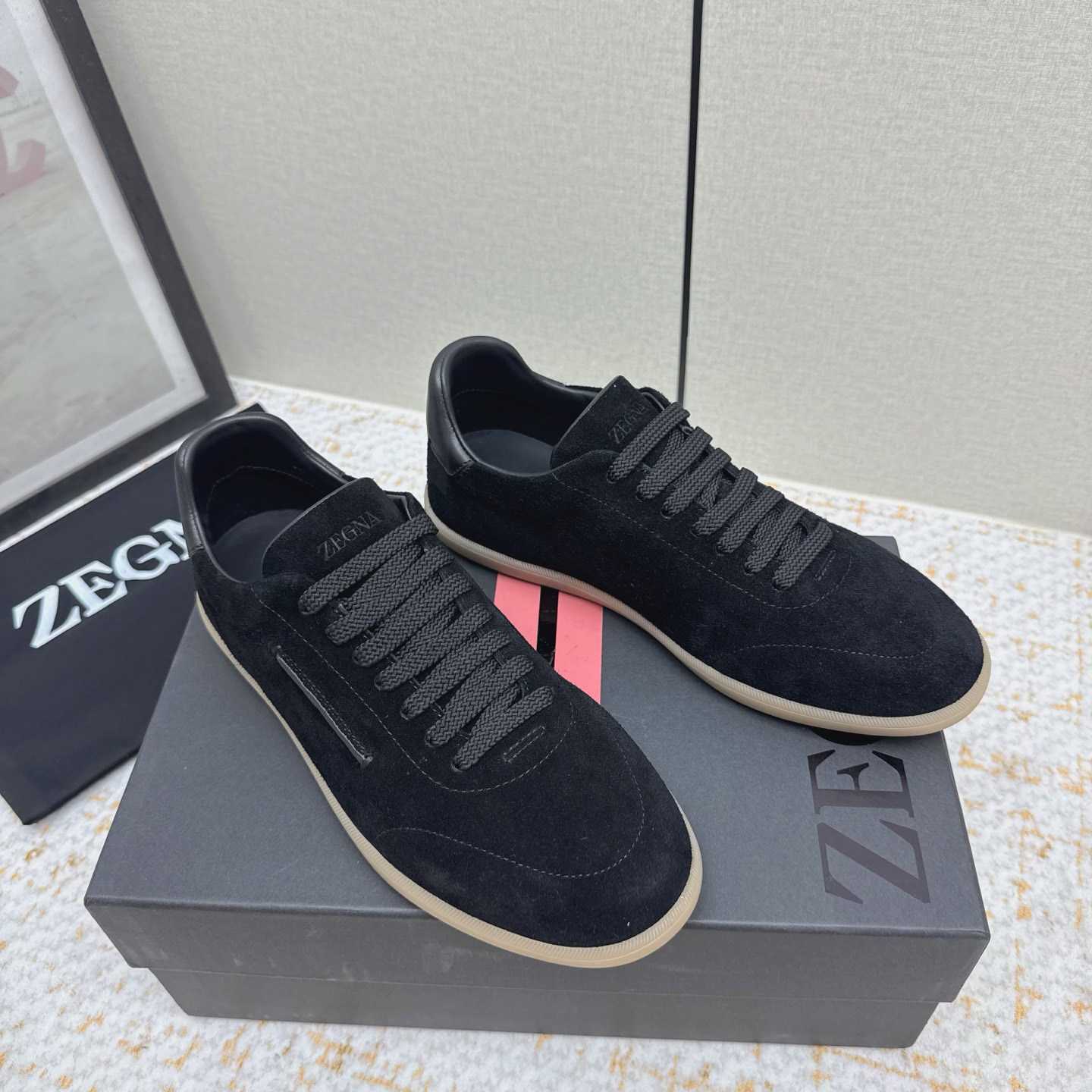Zegna 232 Suede Sneakers - DesignerGu