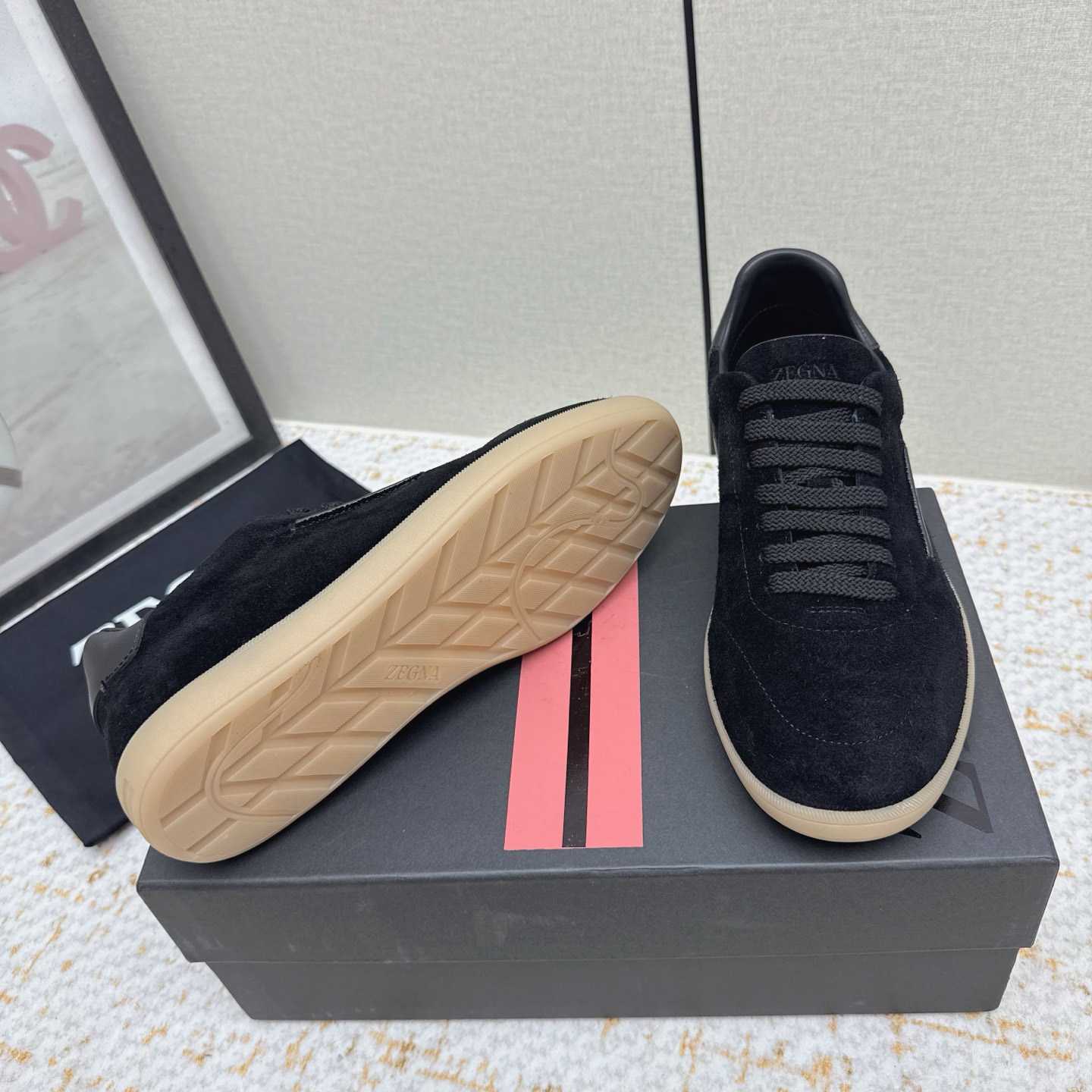 Zegna 232 Suede Sneakers - DesignerGu