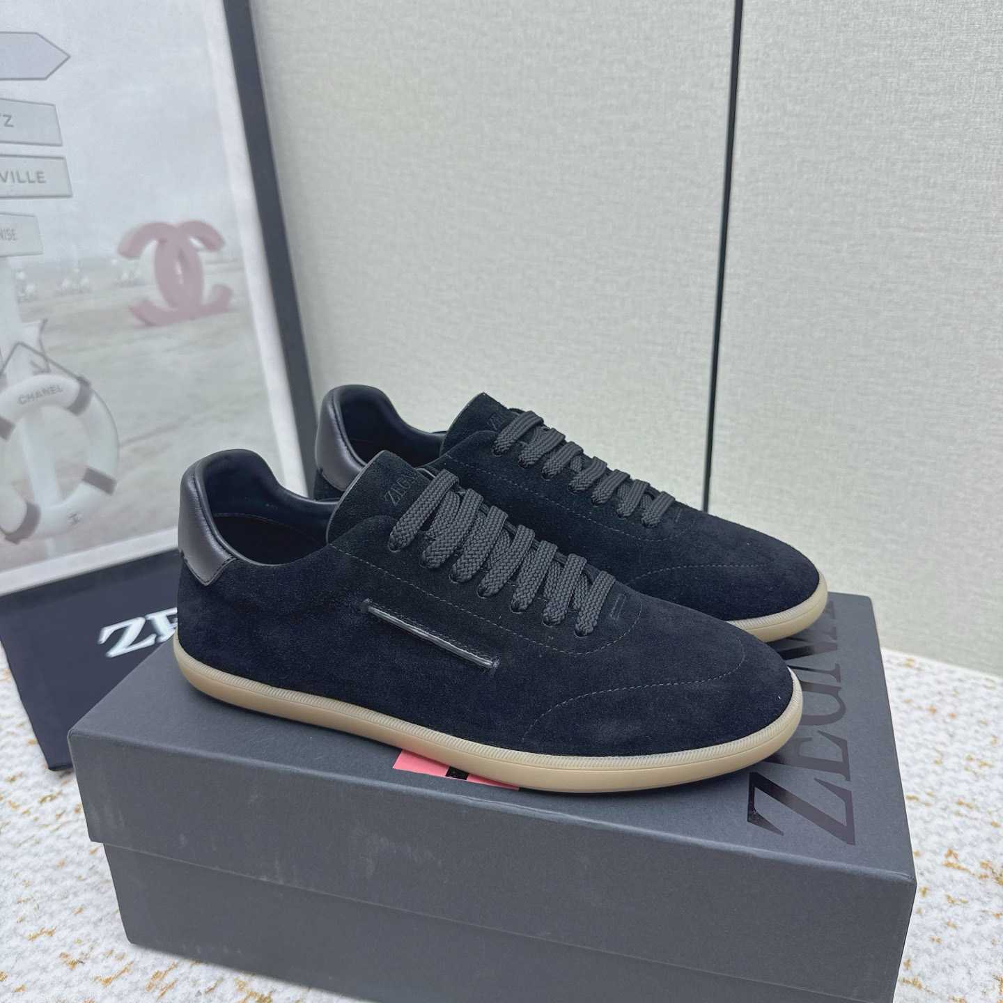 Zegna 232 Suede Sneakers - DesignerGu