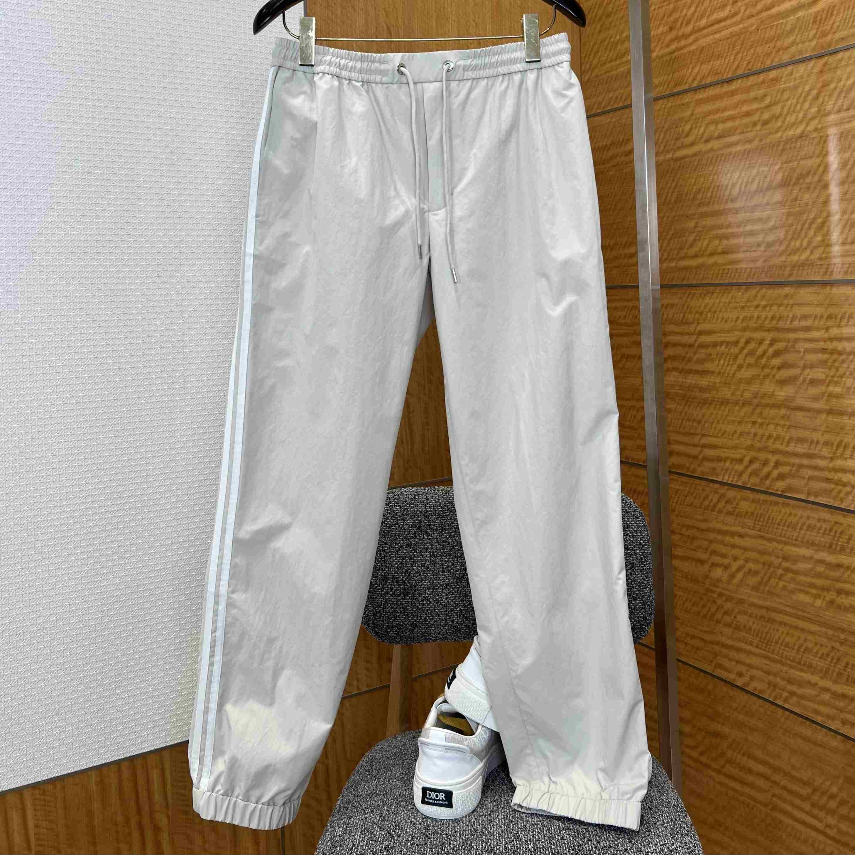 Moncler Striped Stretch Jogging Trousers - DesignerGu