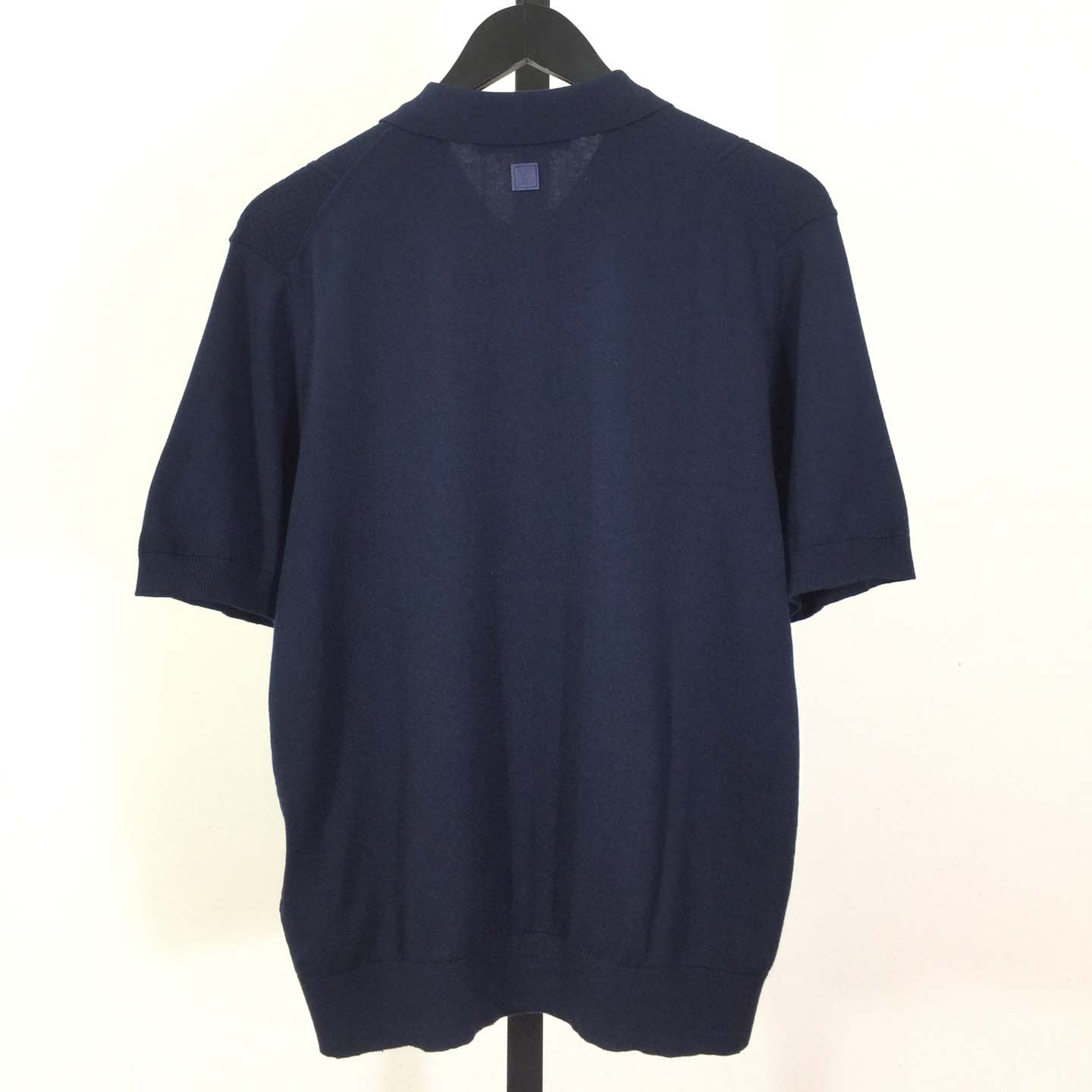Louis Vuitton Cotton-Silk Pointelle Polo Shirt   1AJINW - DesignerGu