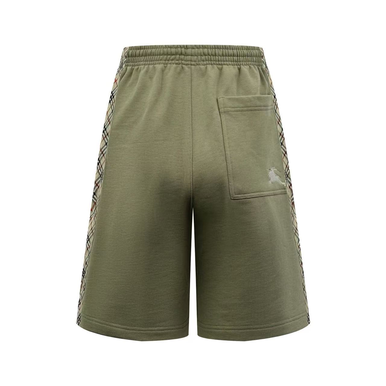 Burberry  Check Trim Cotton Shorts    - DesignerGu