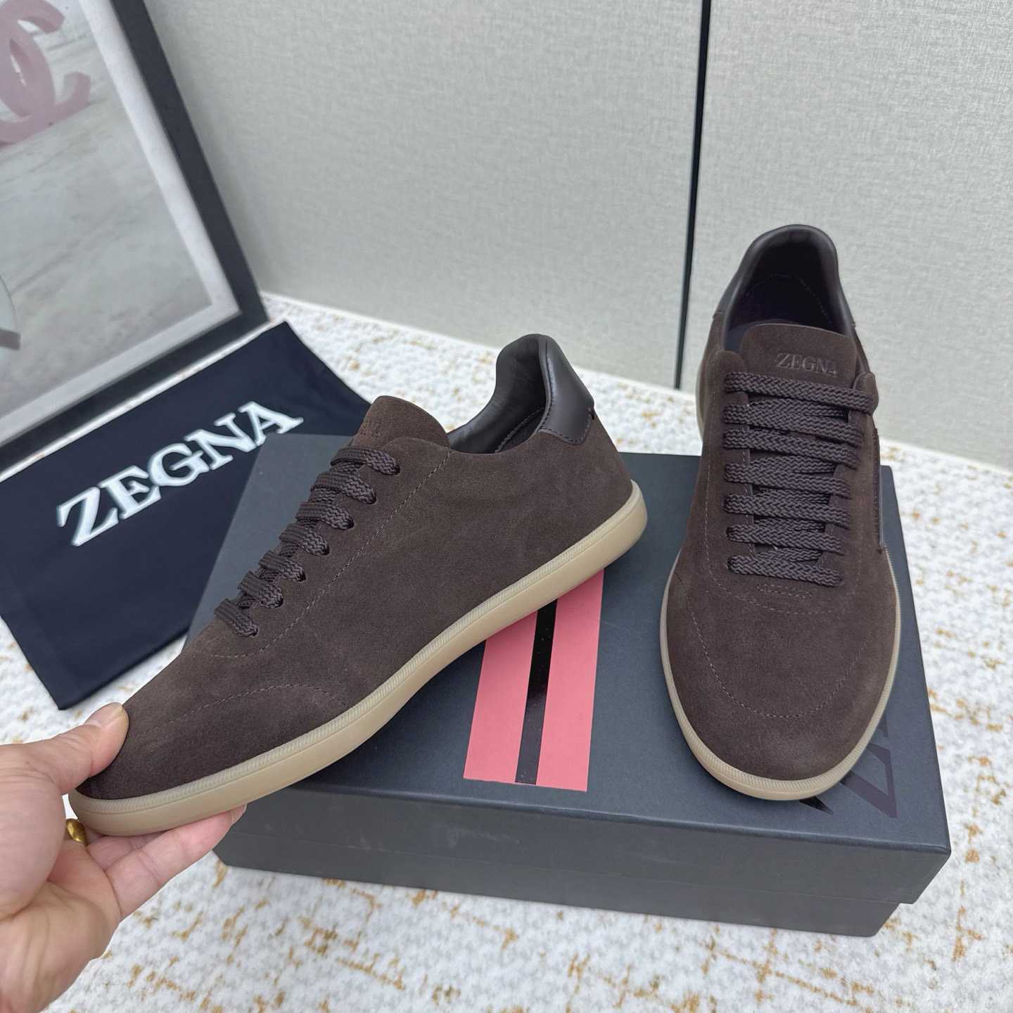 Zegna 232 Suede Sneakers - DesignerGu