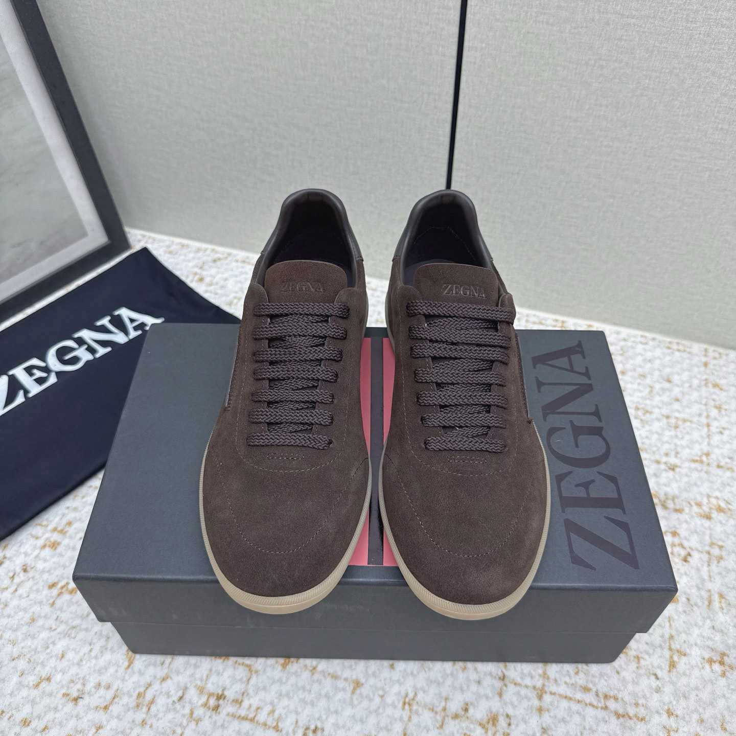 Zegna 232 Suede Sneakers - DesignerGu