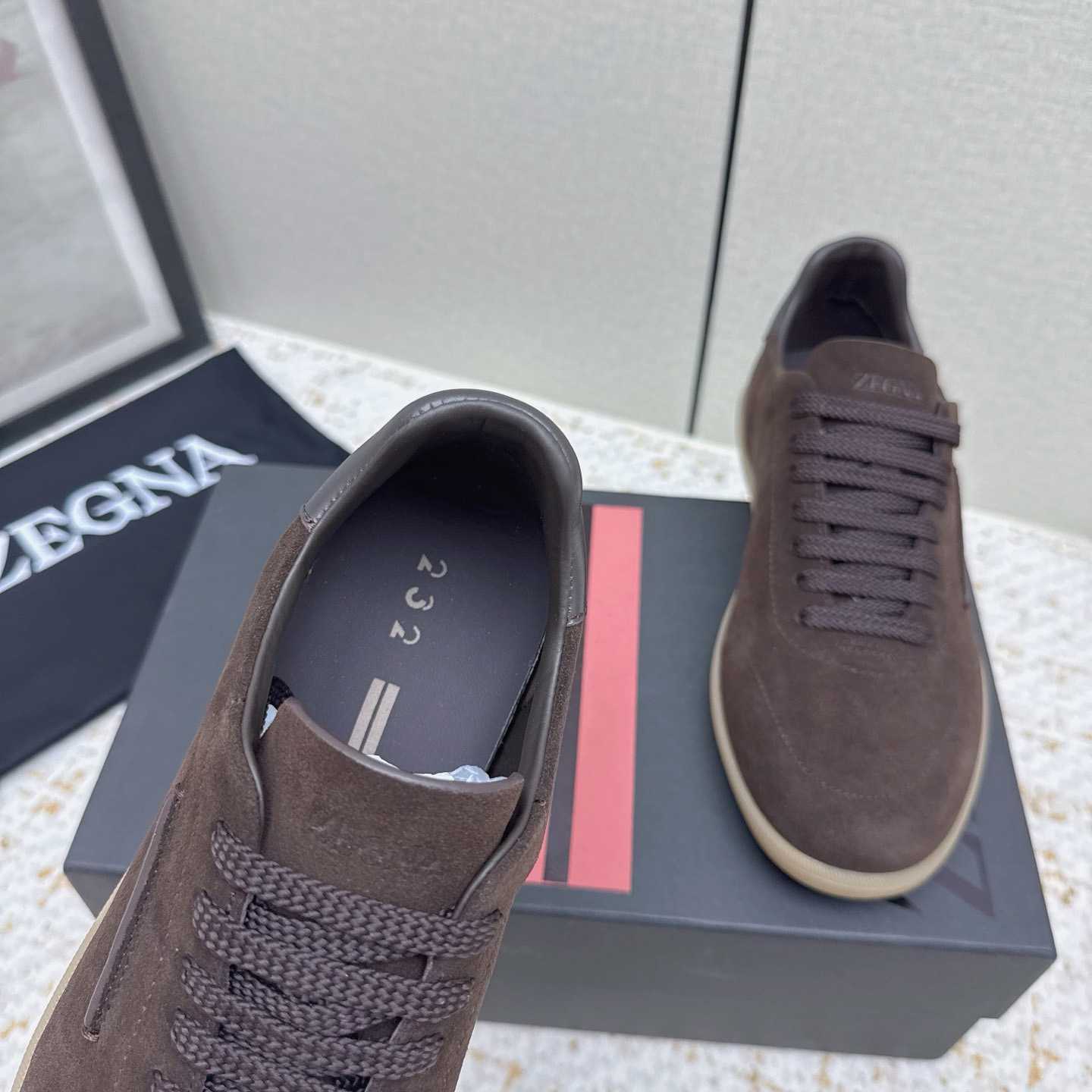 Zegna 232 Suede Sneakers - DesignerGu
