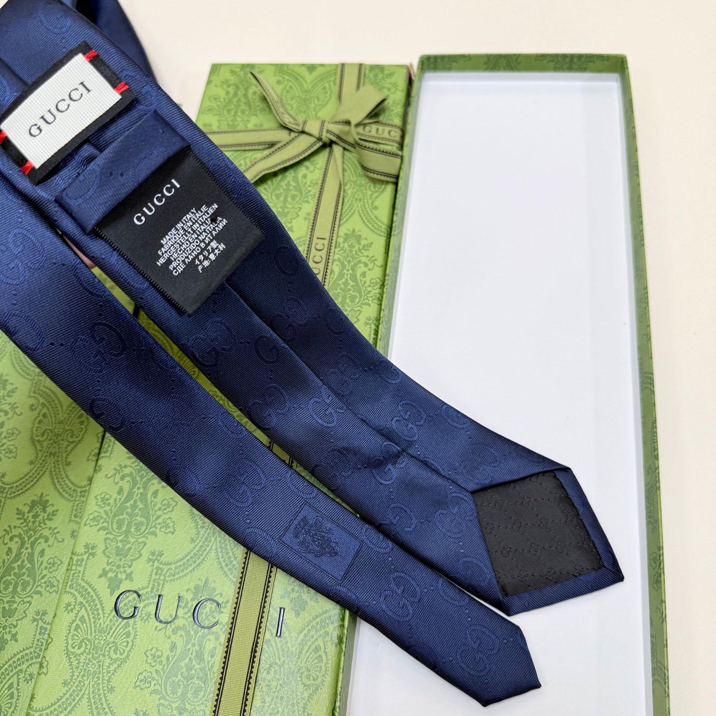 Gucci GG Silk Cotton Tie - DesignerGu