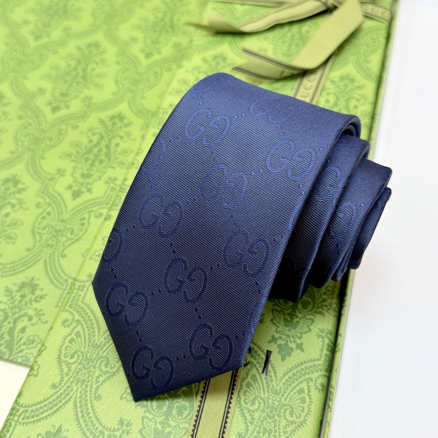 Gucci GG Silk Cotton Tie - DesignerGu