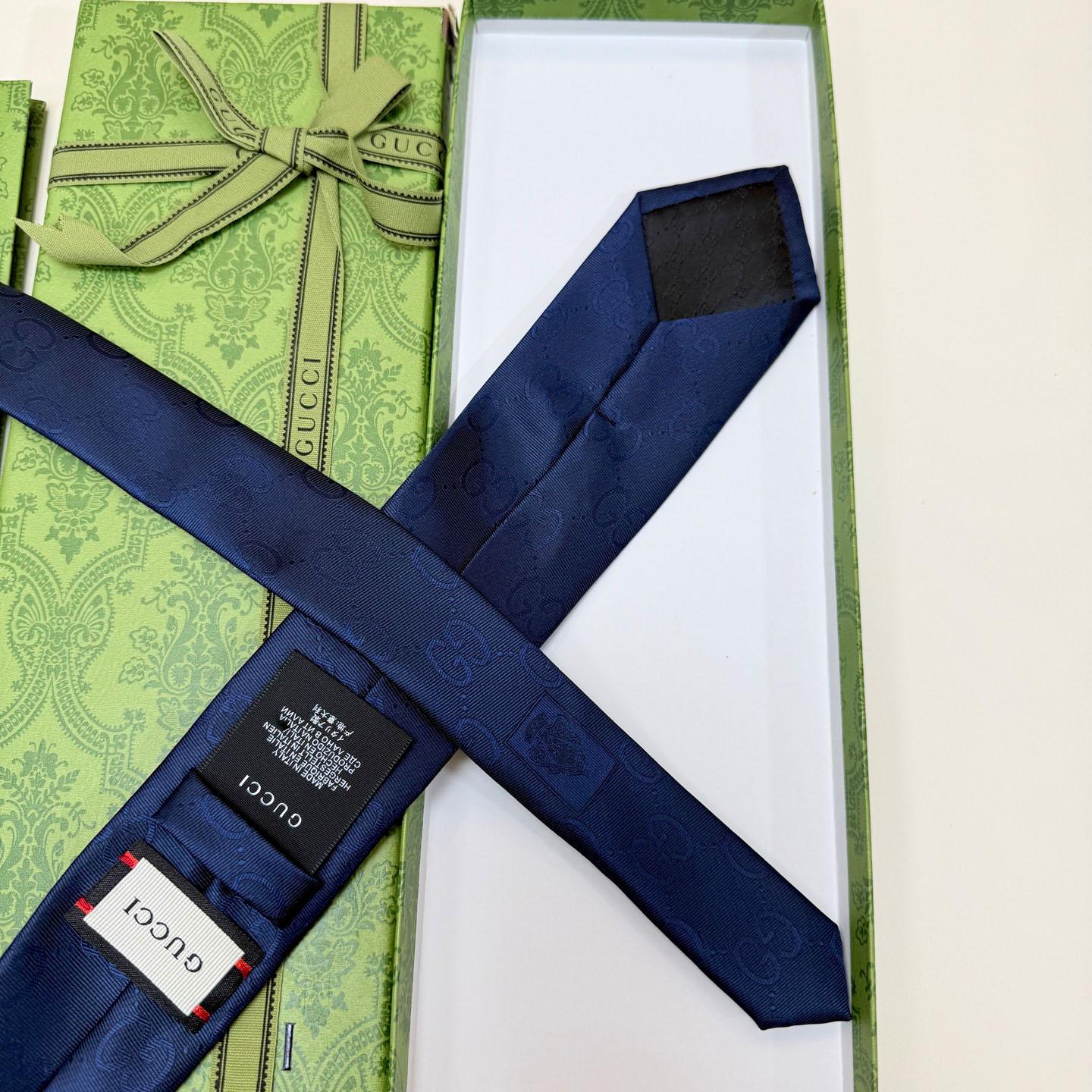 Gucci GG Silk Cotton Tie - DesignerGu