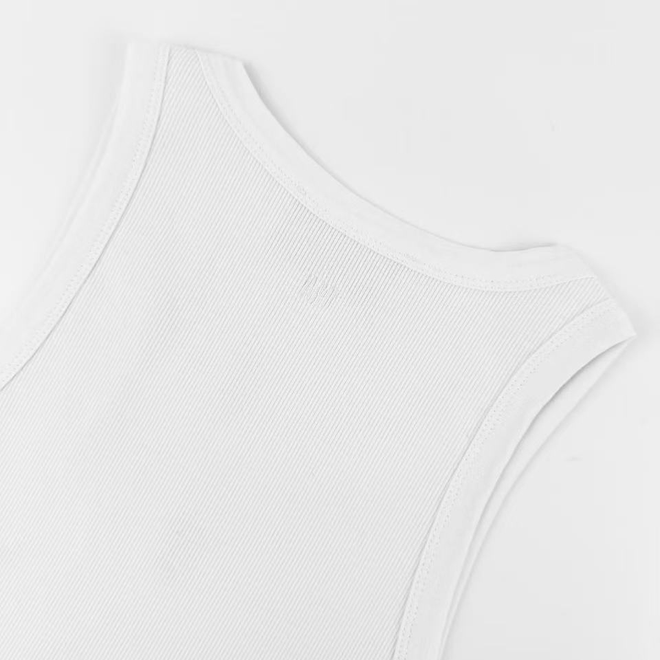AMI Paris Cotton Ami De Coeur Tanktop - DesignerGu