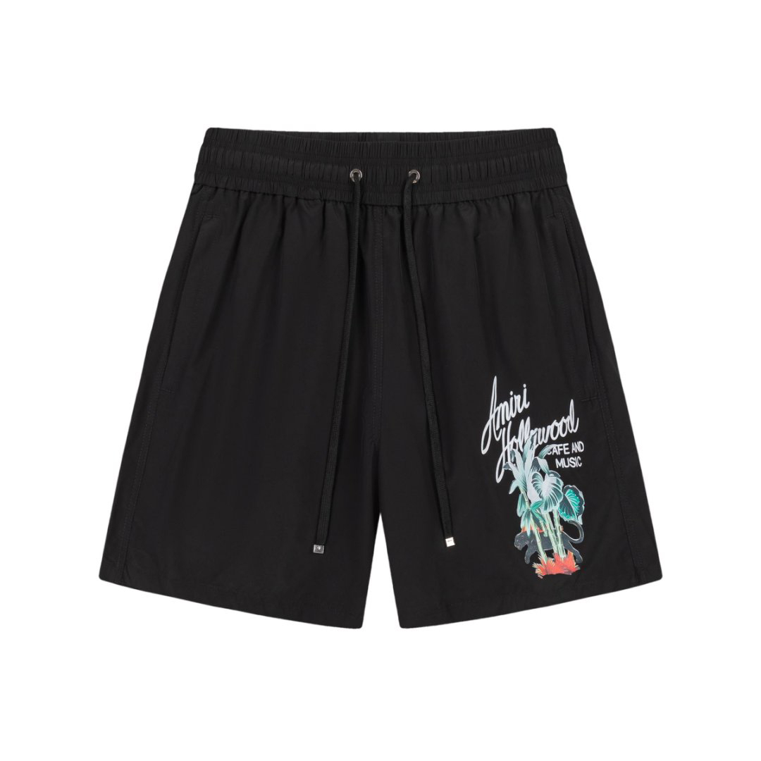 Amiri Hollywood Swim Trunk 'Black' - DesignerGu