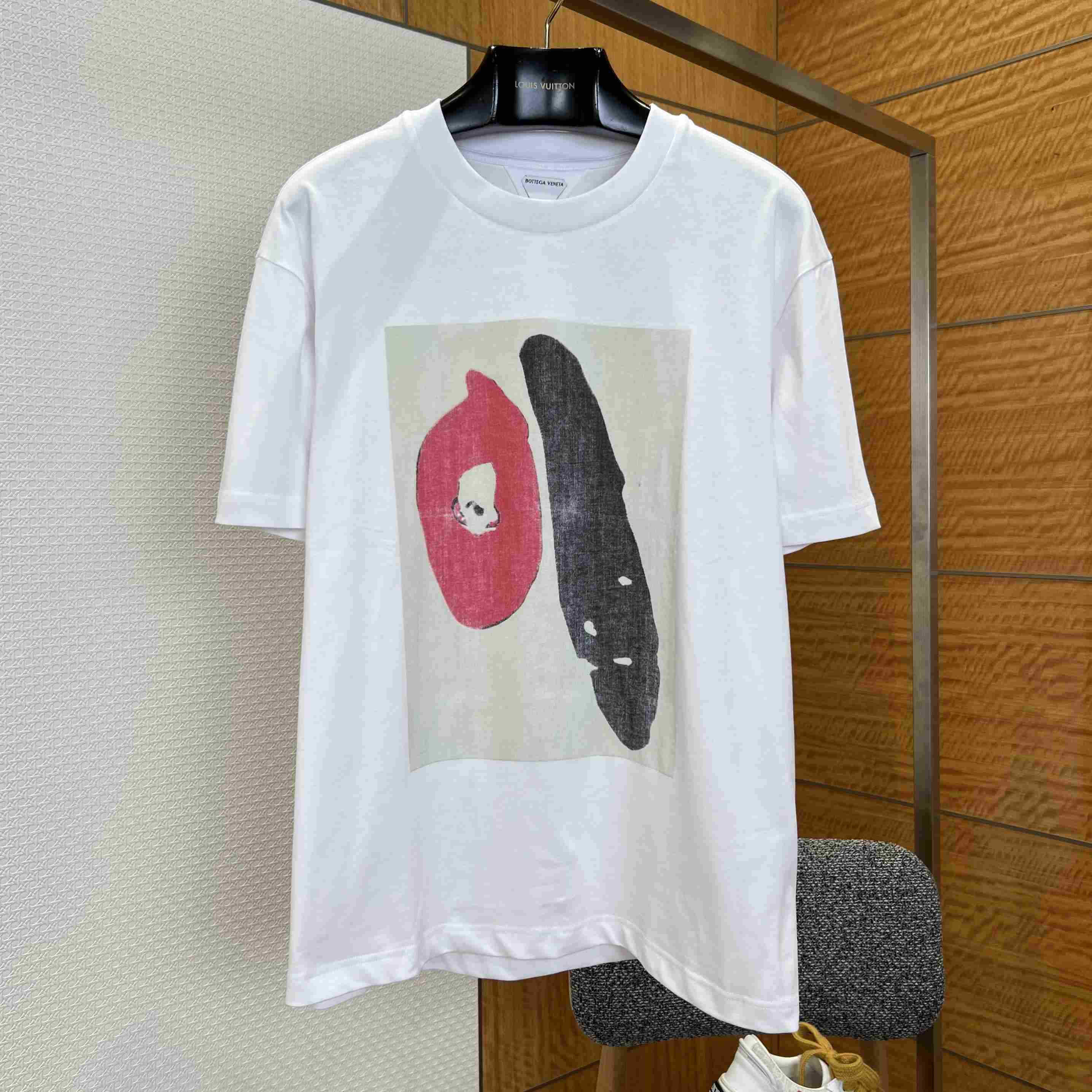 Bottega Veneta Cotton Jersey Printed T-Shirt - DesignerGu