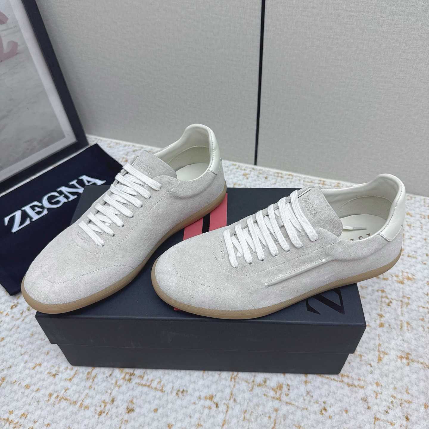 Zegna 232 Suede Sneakers - DesignerGu