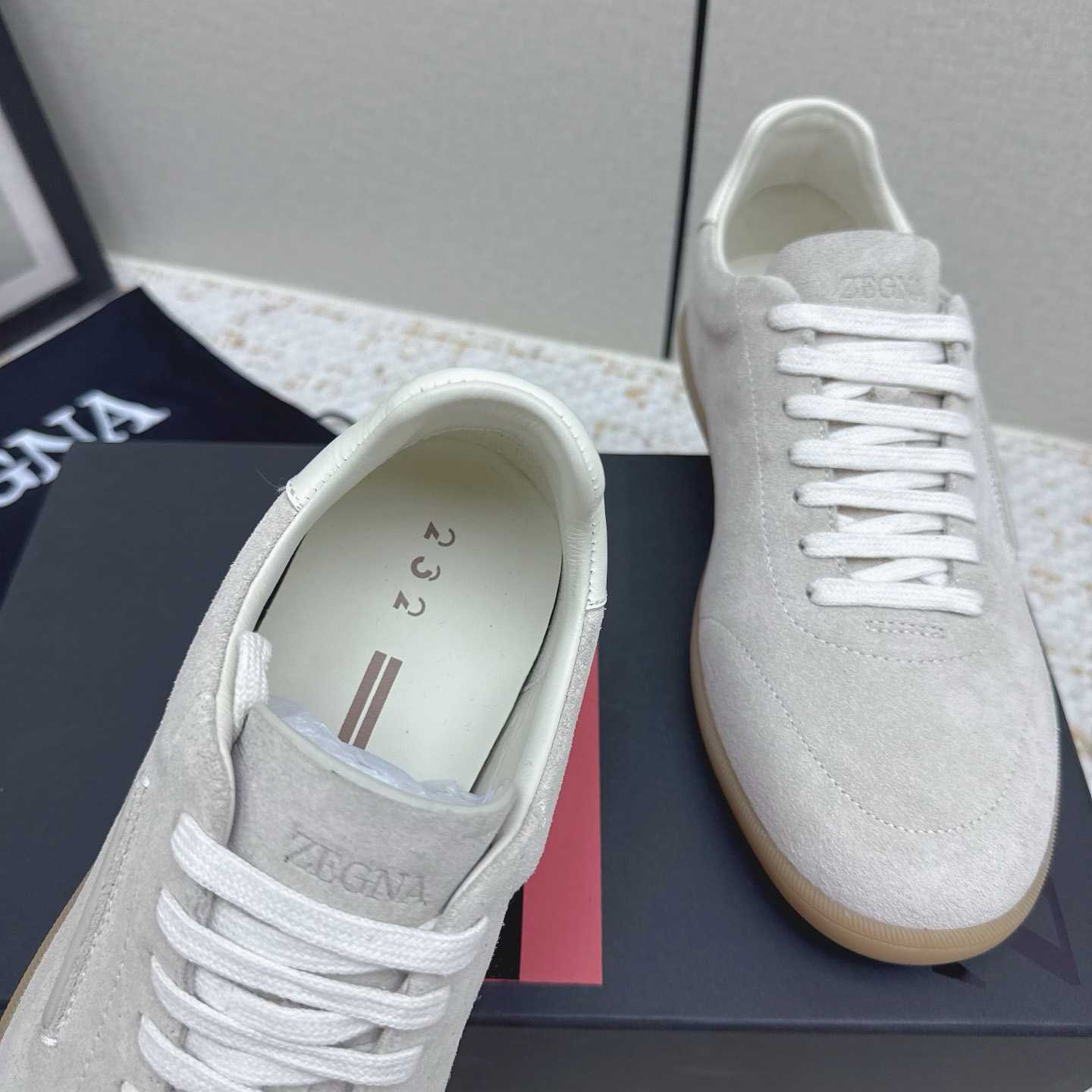 Zegna 232 Suede Sneakers - DesignerGu