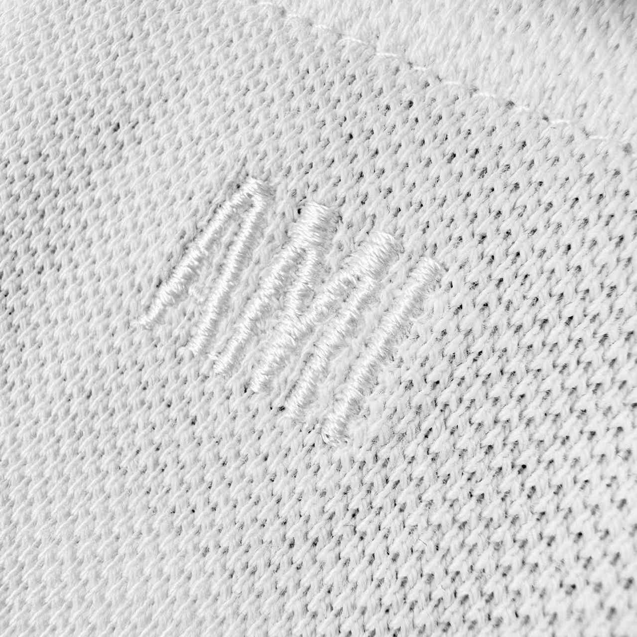 AMI Paris White Wool Short Sleeves Ami De Coeur Polo - DesignerGu