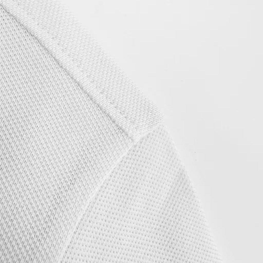AMI Paris White Wool Short Sleeves Ami De Coeur Polo - DesignerGu
