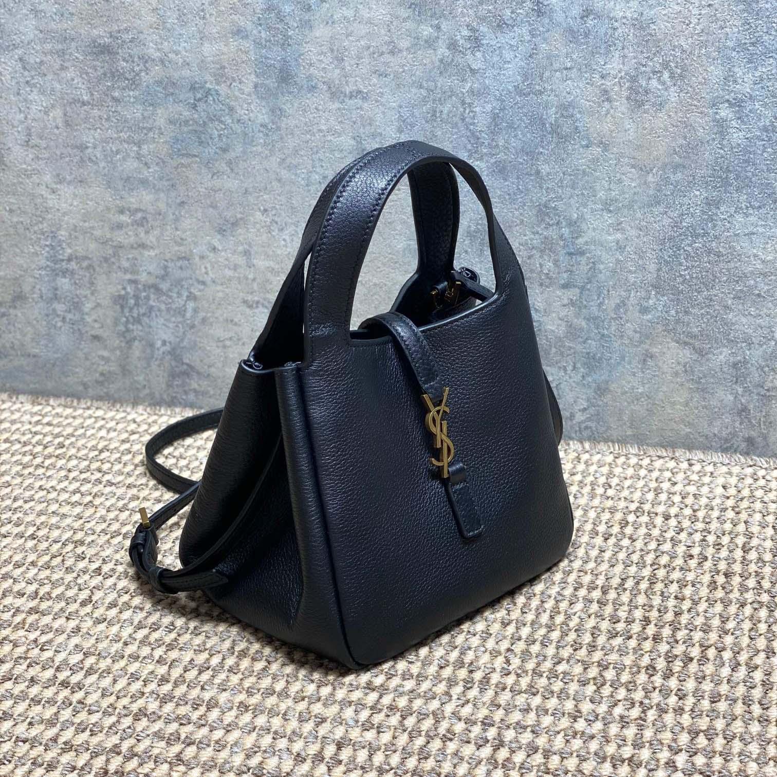 Saint Laurent LE 5 À 7 BABY BEA In Grained Leather - DesignerGu