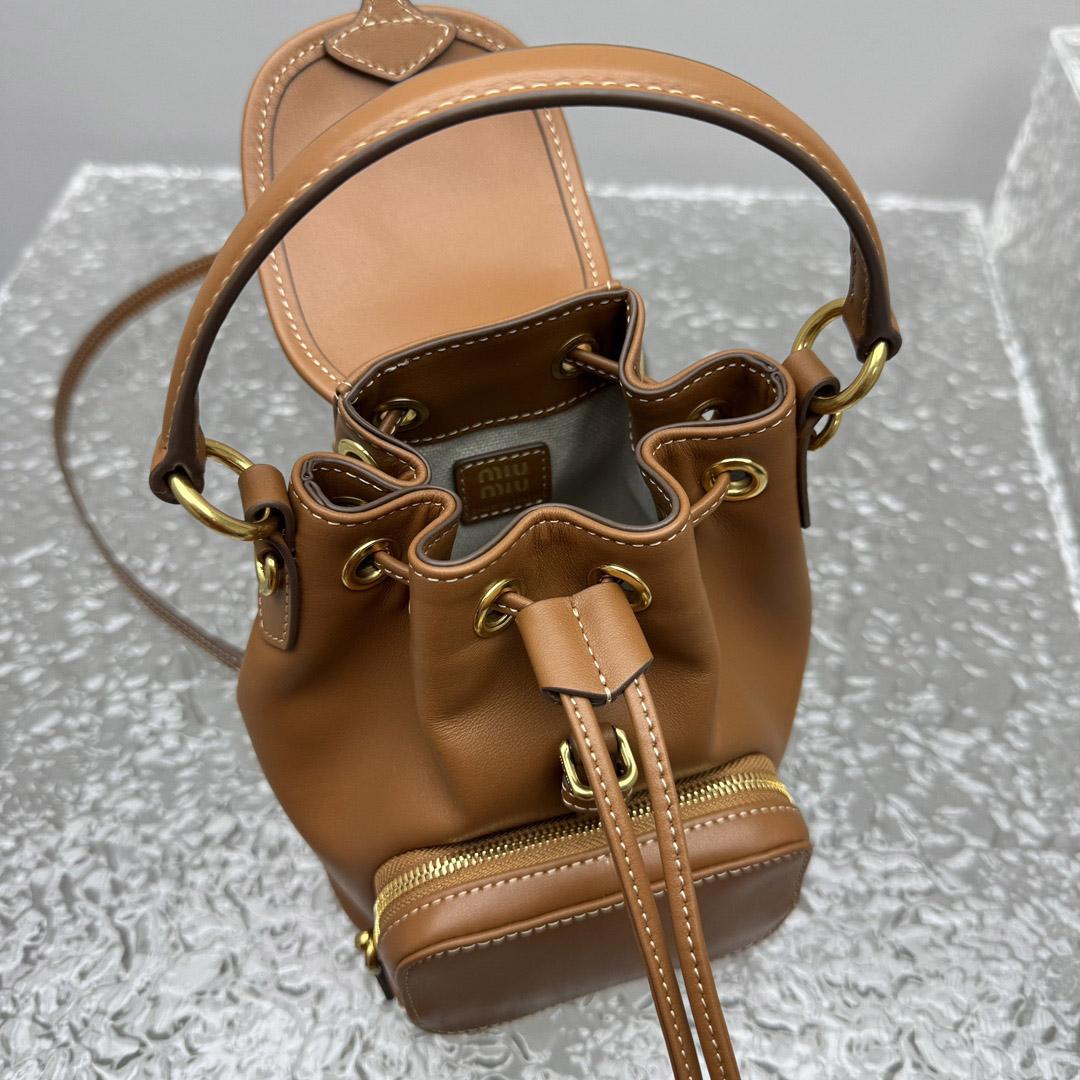 Miu Miu  Leather Mini-Backpack - DesignerGu