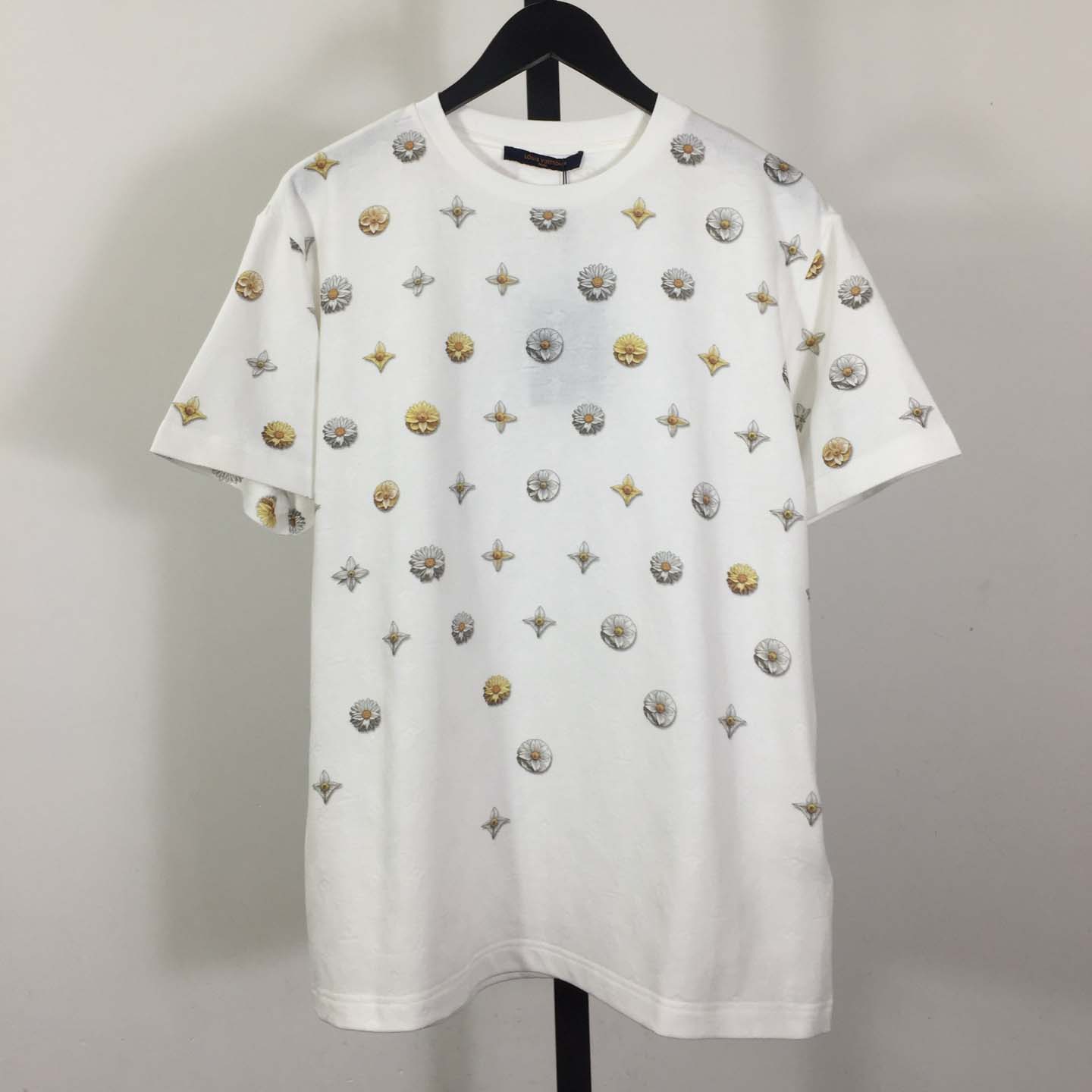 Louis Vuitton Overprinted Monogram Jacquard T-Shirt   1AJRAG - DesignerGu