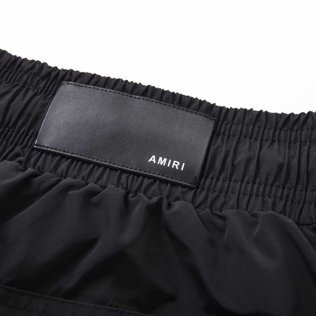 Amiri Staggered Chrome Swim Trunk 'Black' - DesignerGu