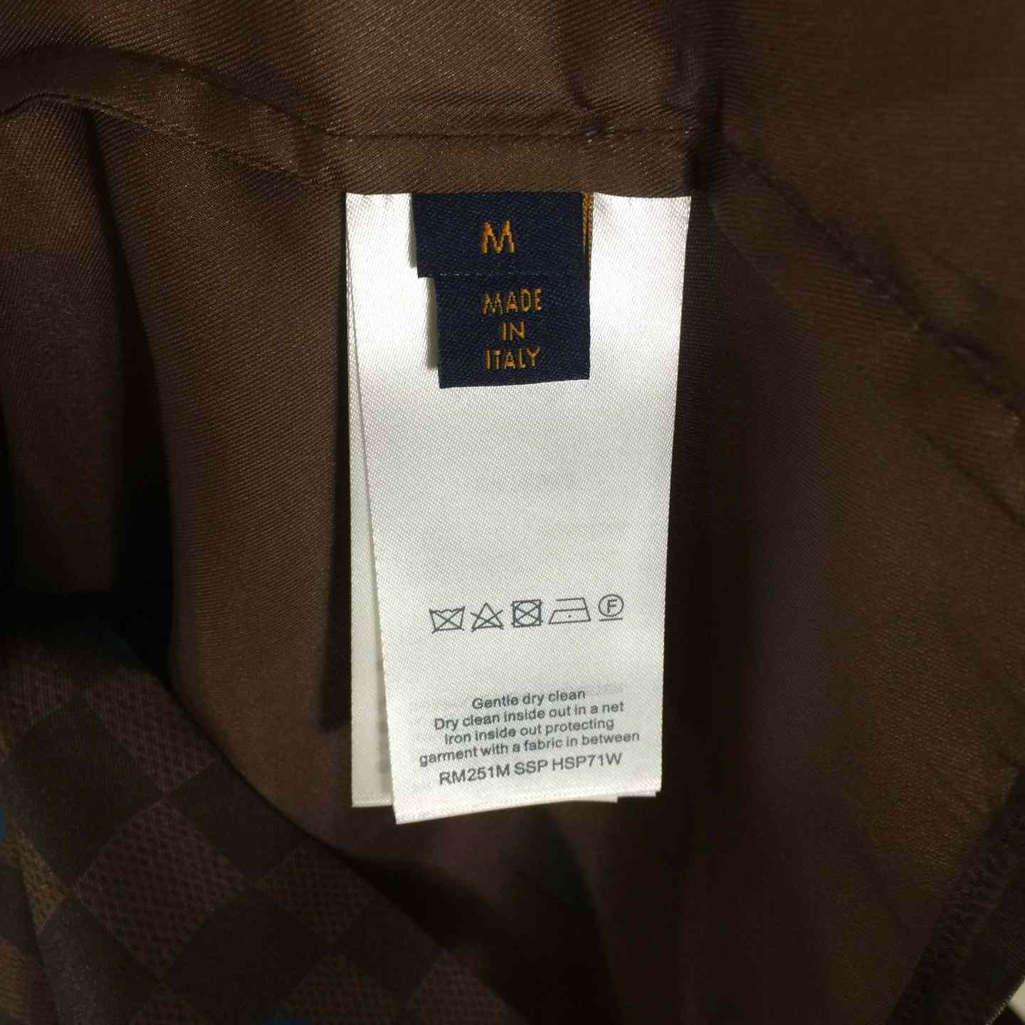 Louis Vuitton Damier Silk Short-Sleeved Shirt    - DesignerGu