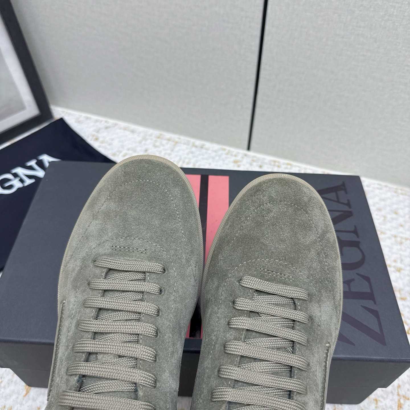 Zegna 232 Suede Sneakers - DesignerGu