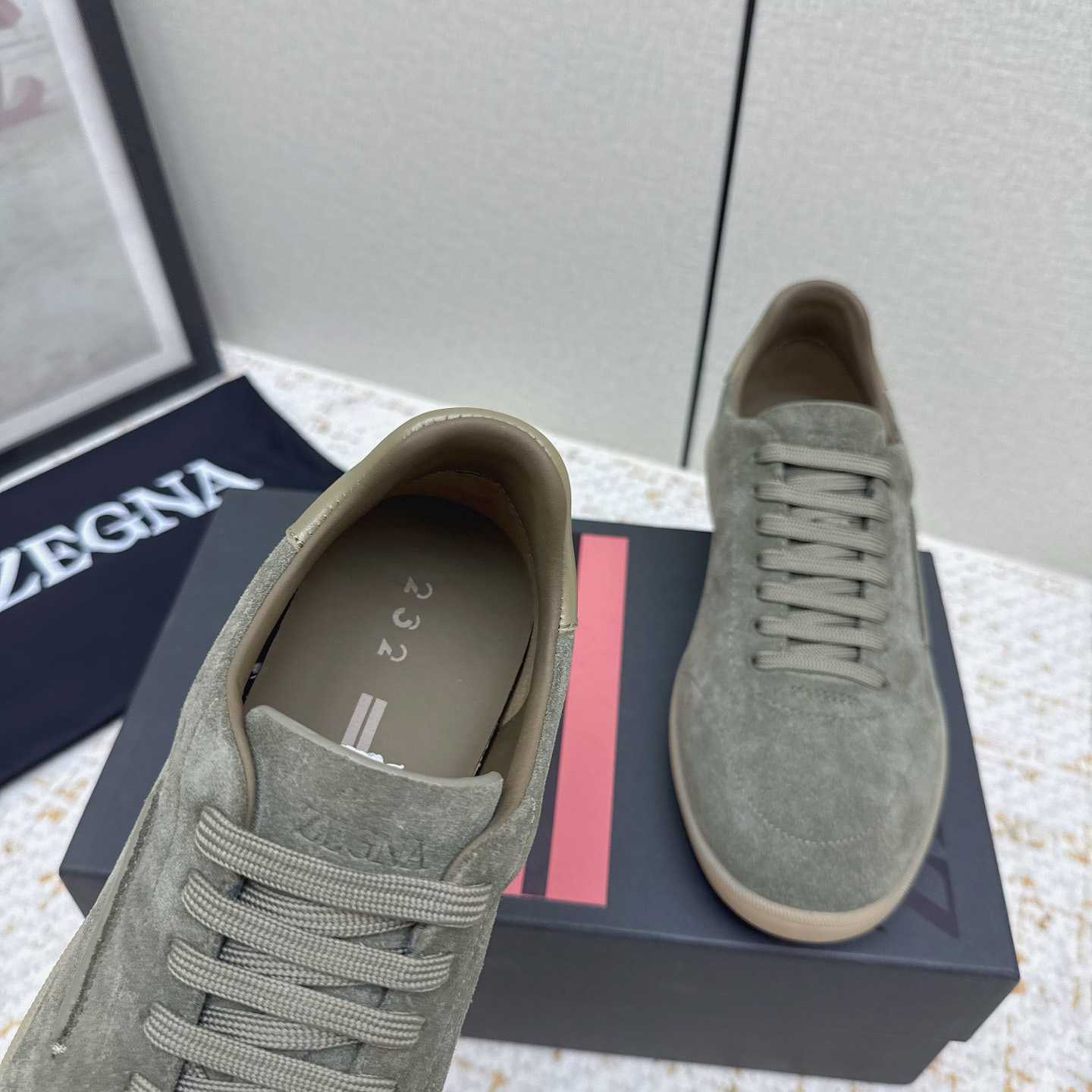 Zegna 232 Suede Sneakers - DesignerGu