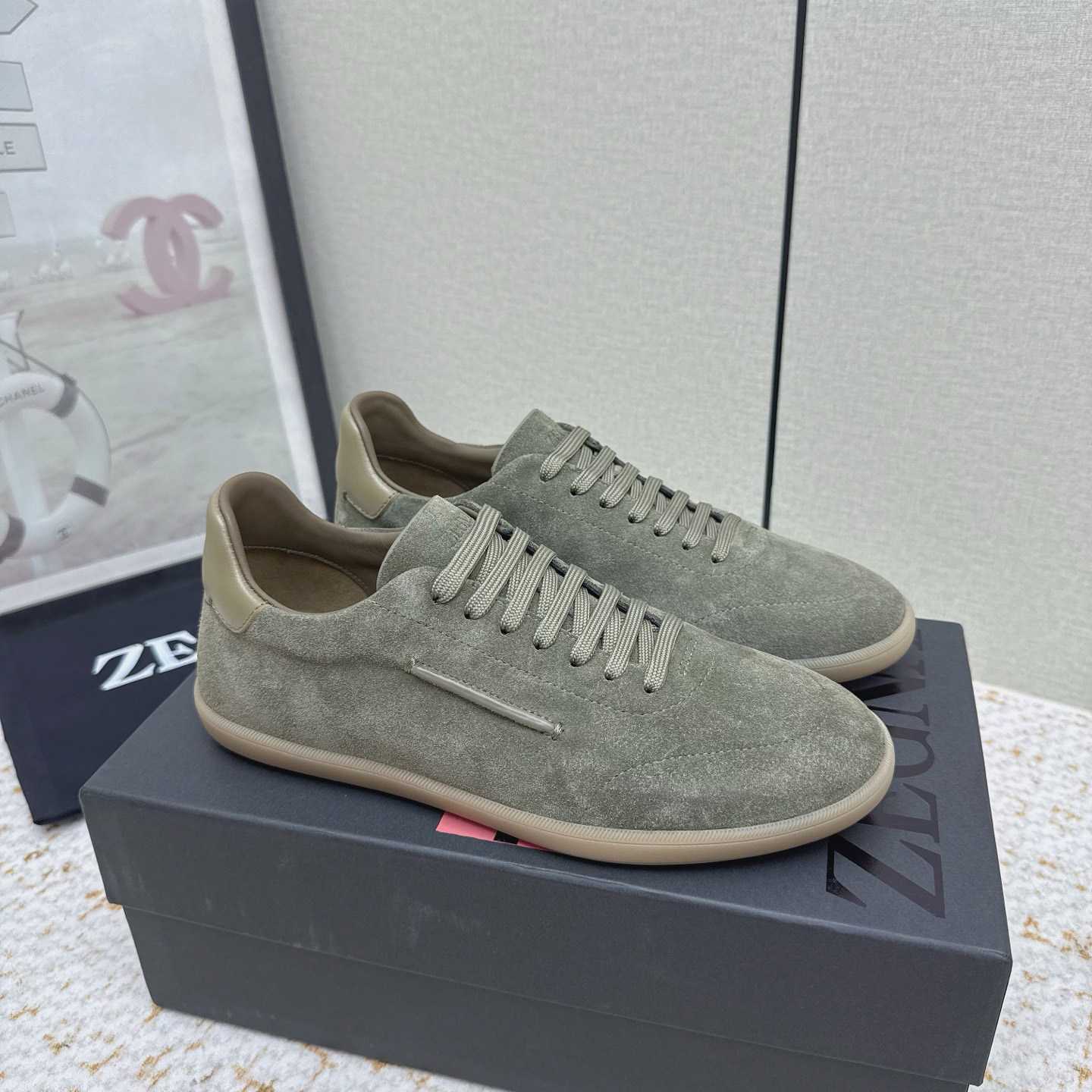 Zegna 232 Suede Sneakers - DesignerGu