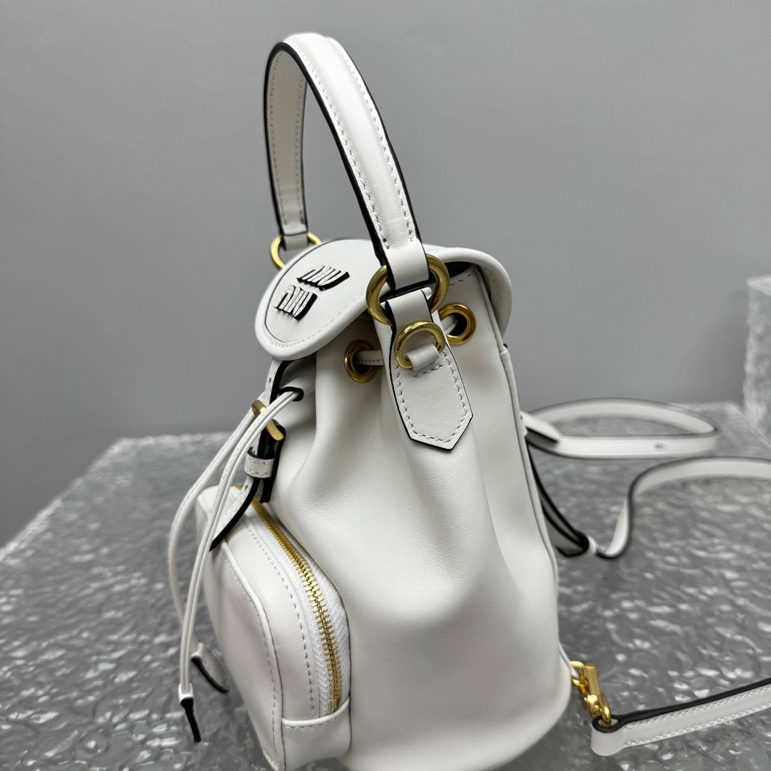 Miu Miu  Leather Mini-Backpack - DesignerGu