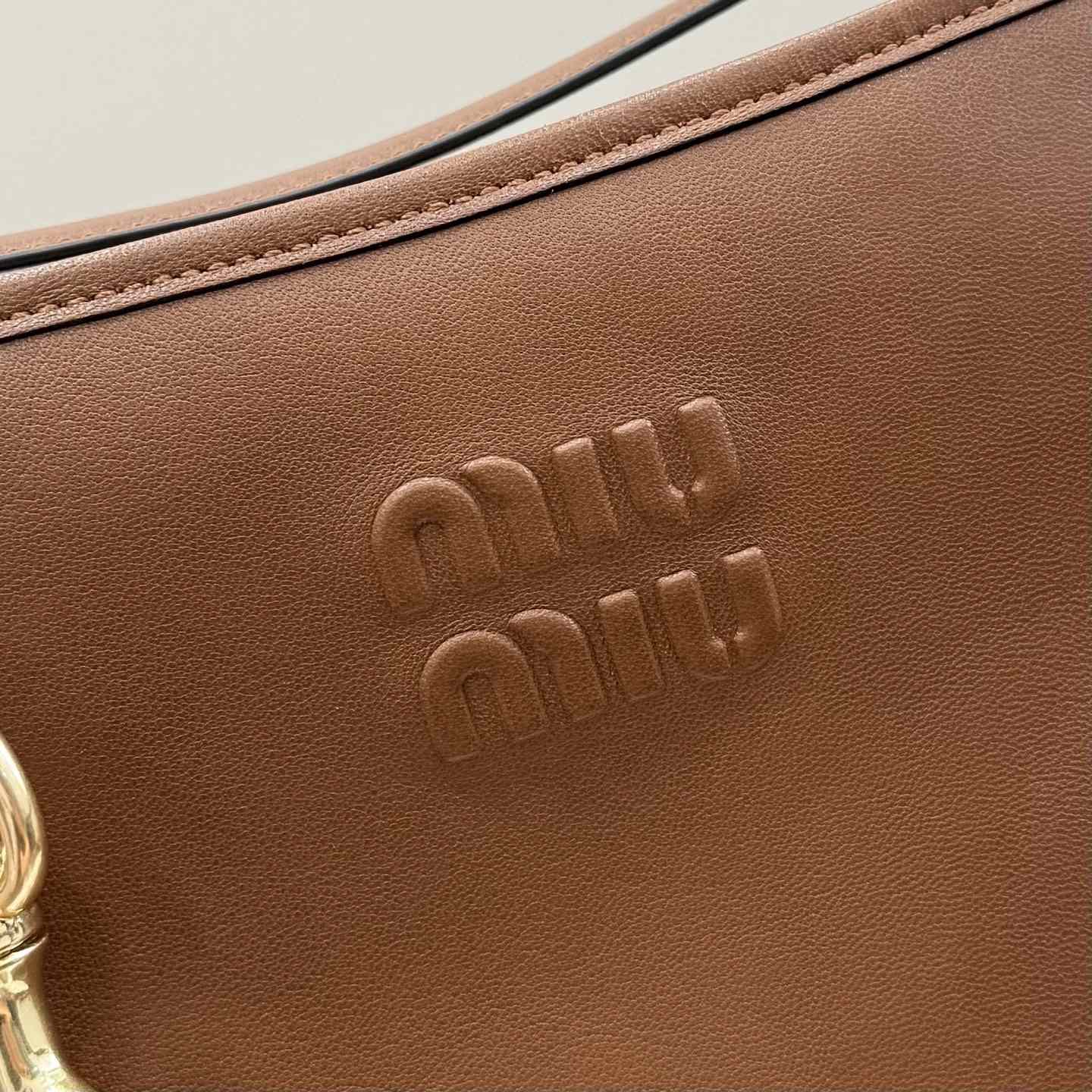 Miu Miu Aventure Nappa Leather Bucket Bag - DesignerGu