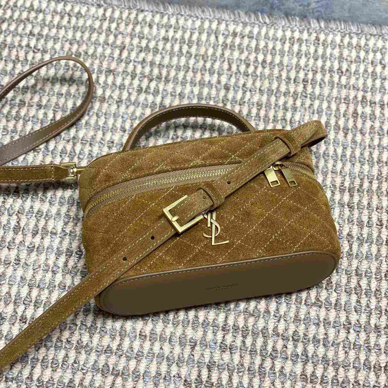 Saint Laurent GABY Vanity In Suede - DesignerGu