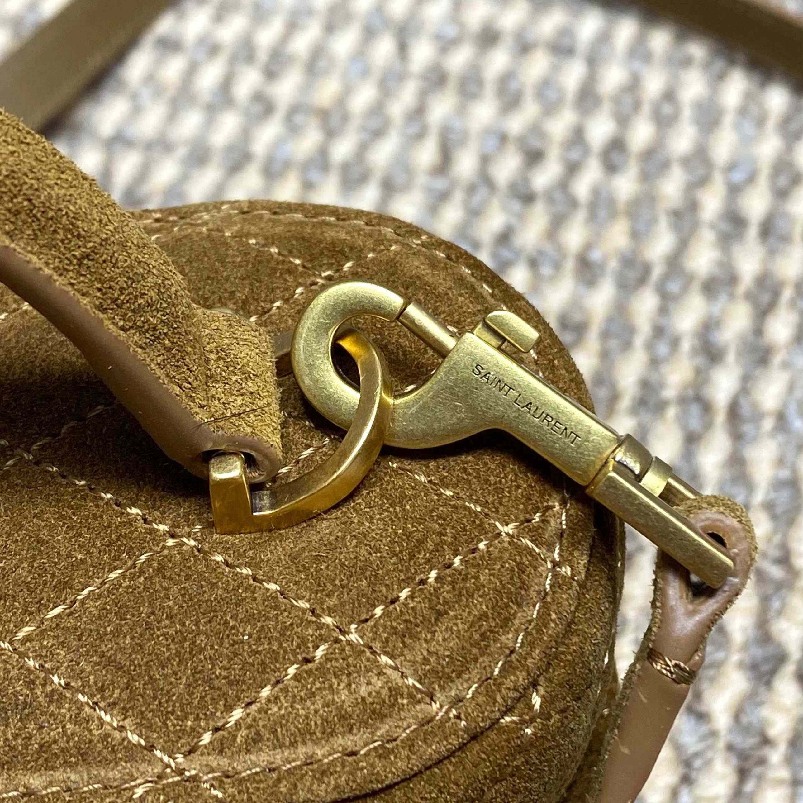 Saint Laurent GABY Vanity In Suede - DesignerGu