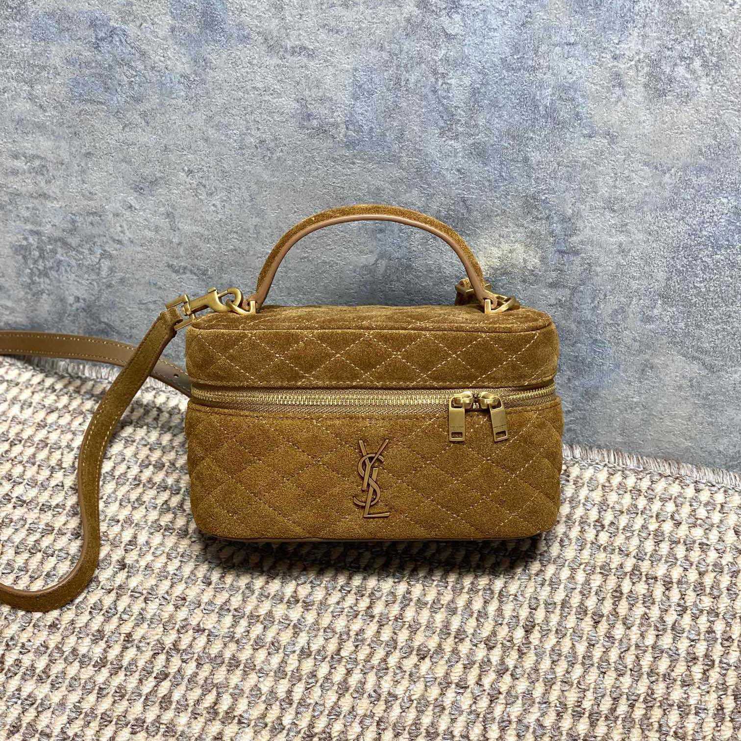 Saint Laurent GABY Vanity In Suede - DesignerGu