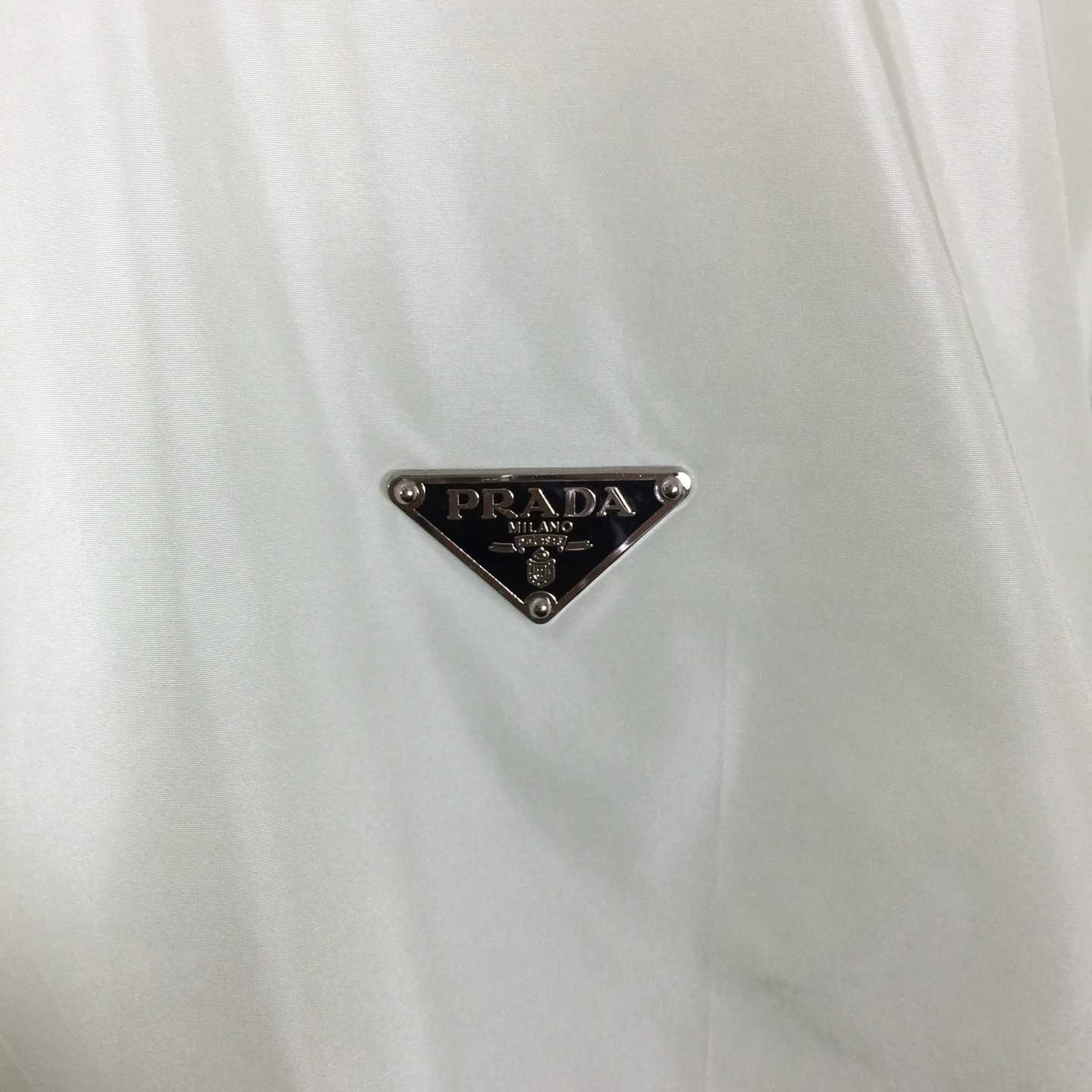 Prada Short-sleeved Re-Nylon Zipper Shirt - DesignerGu