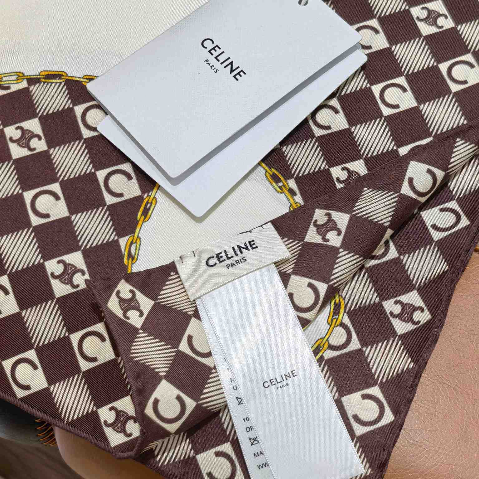 Celine  Bandana In Silk Twill - DesignerGu
