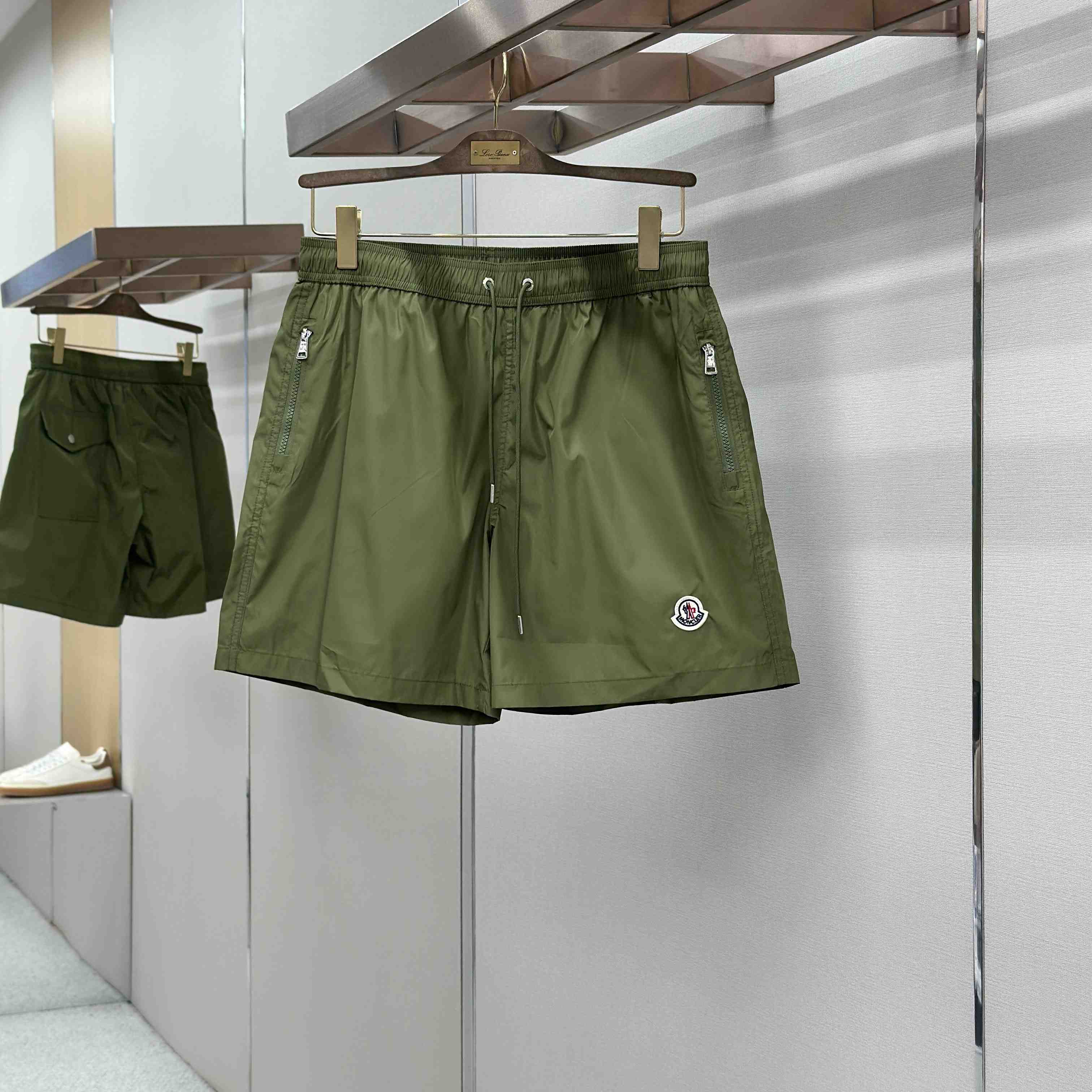 Moncler Logo-Patch Swim Shorts - DesignerGu