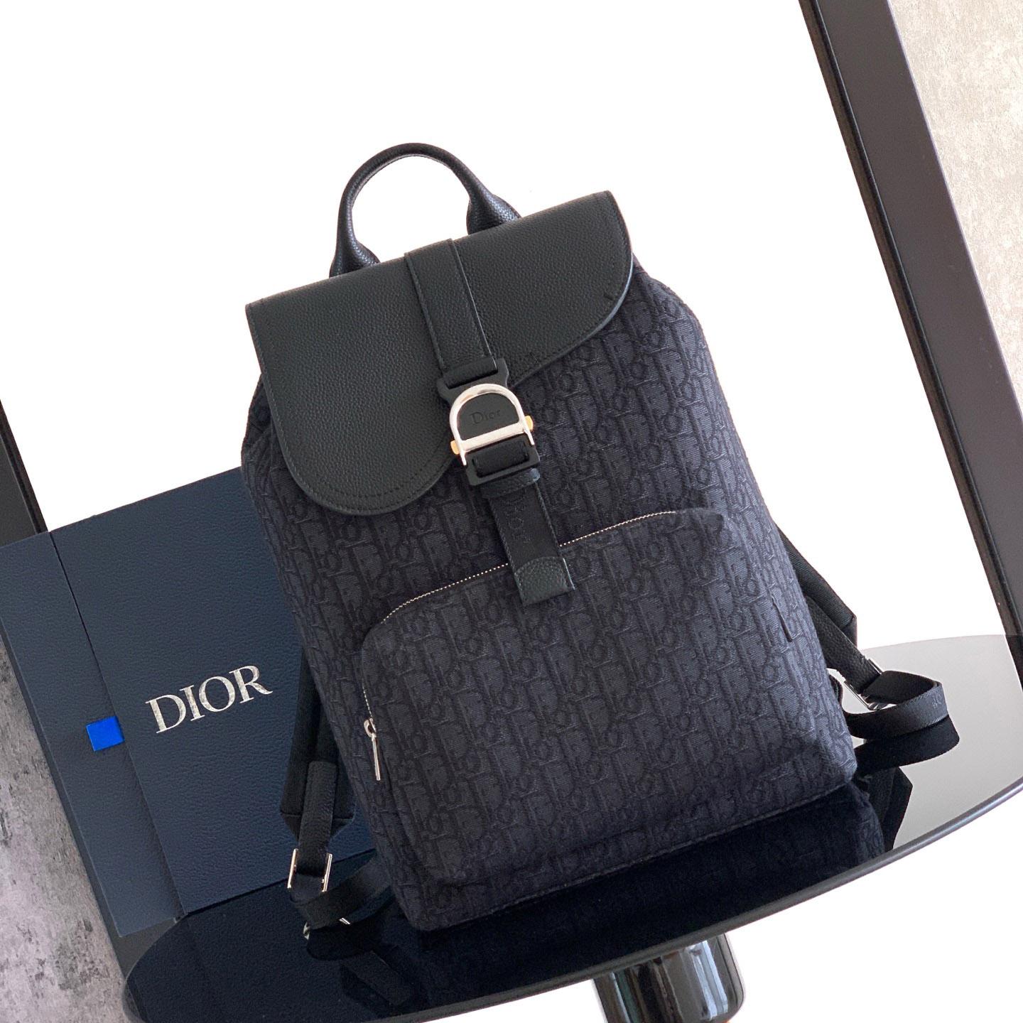 Dior Saddle Heritage Backpack With Flap - DesignerGu