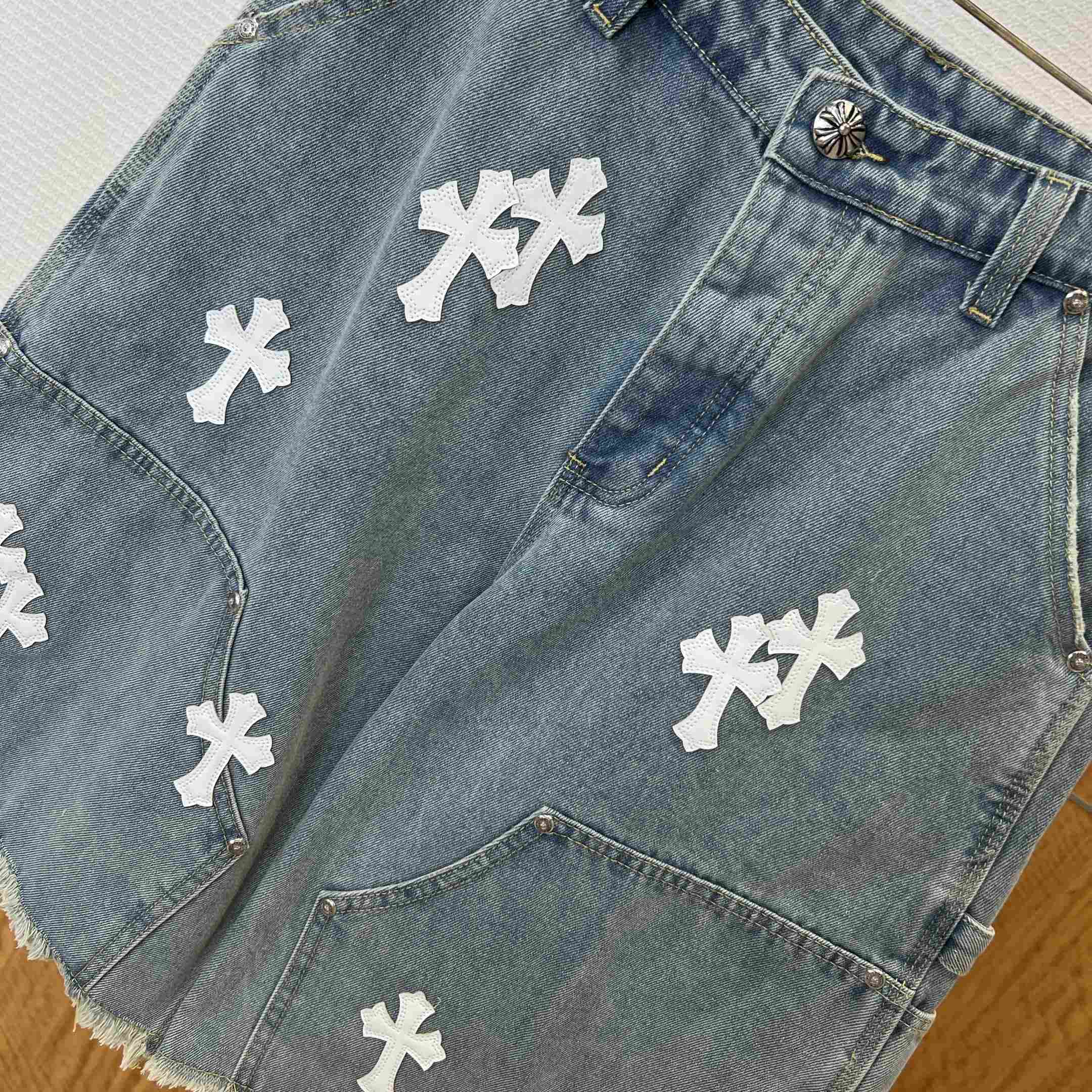 Chrome Hearts Denim Shorts - DesignerGu