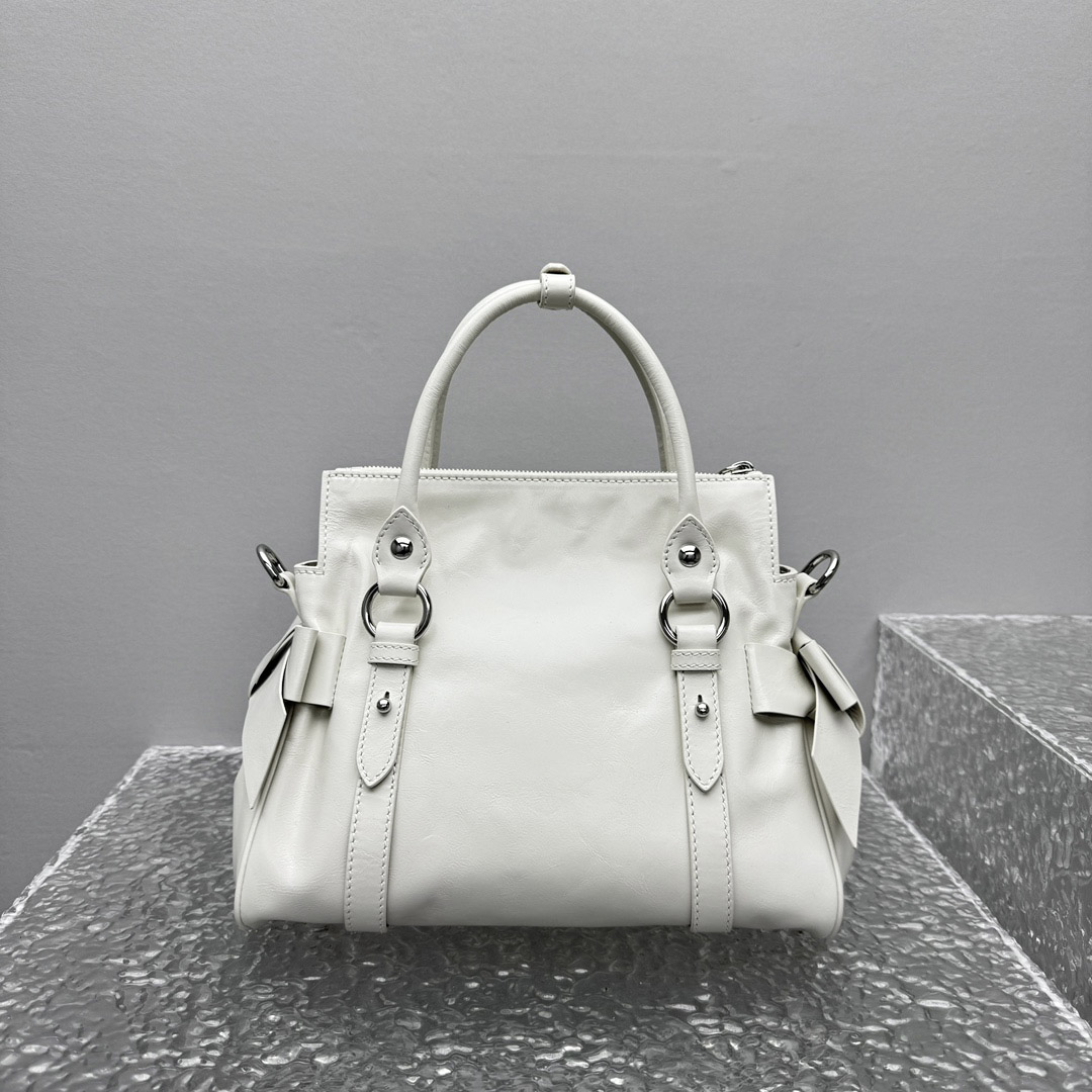 Miu Miu Shiny Leather Top-Handle Bag - DesignerGu