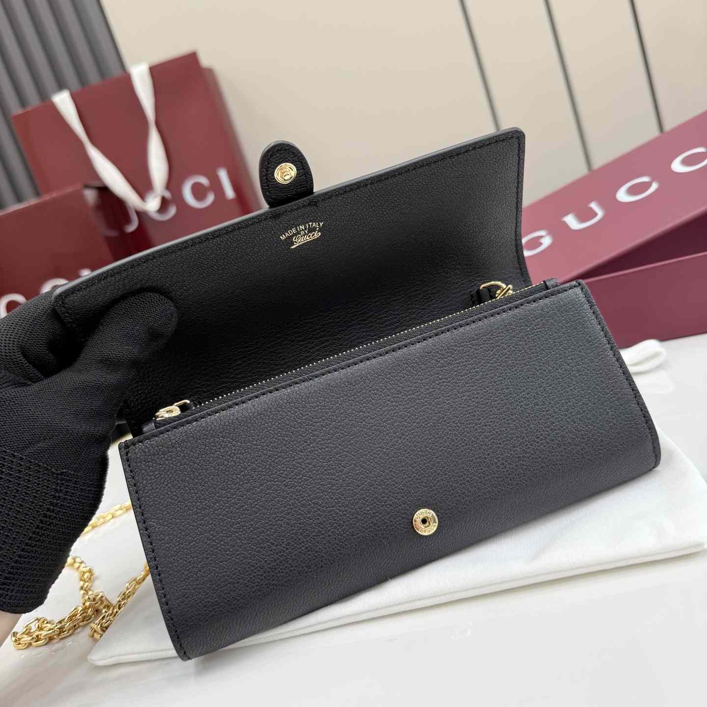 Gucci Jackie Wallet On Chain - DesignerGu