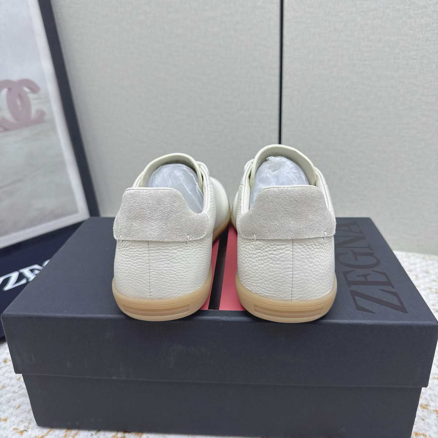 Zegna Grained Leather 232 Sneakers - DesignerGu
