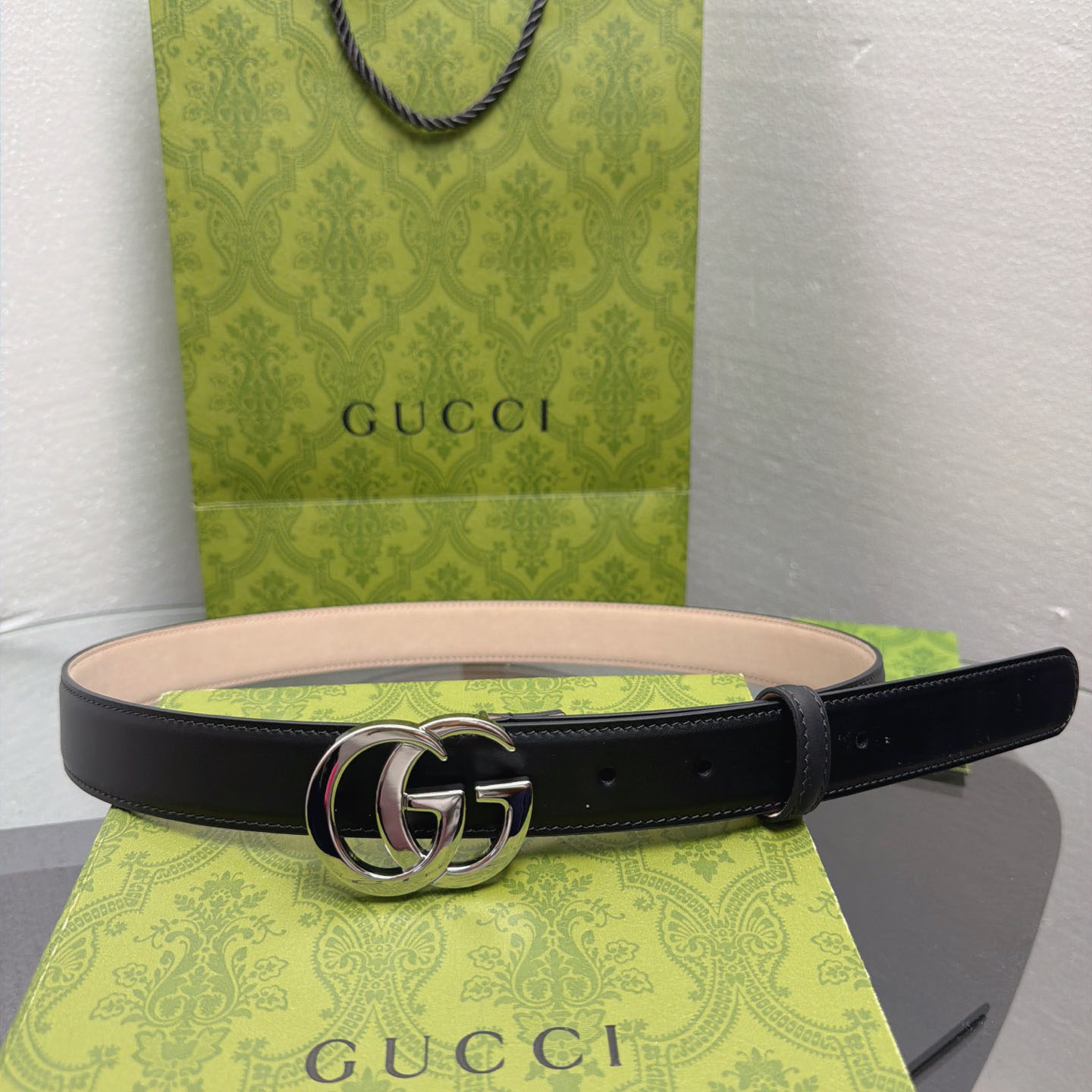 Gucci  Flat Marmont Belt - DesignerGu