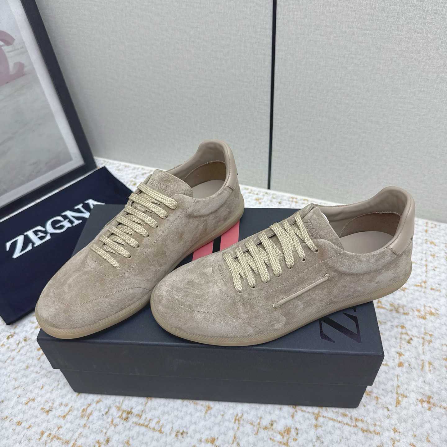 Zegna 232 Suede Sneakers - DesignerGu