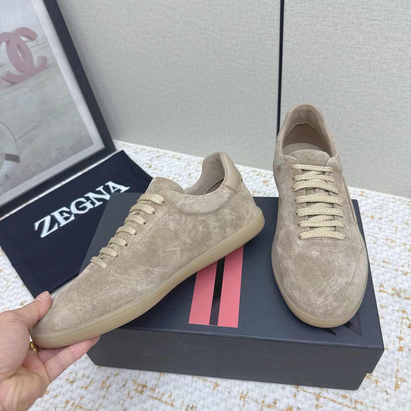 Zegna 232 Suede Sneakers - DesignerGu