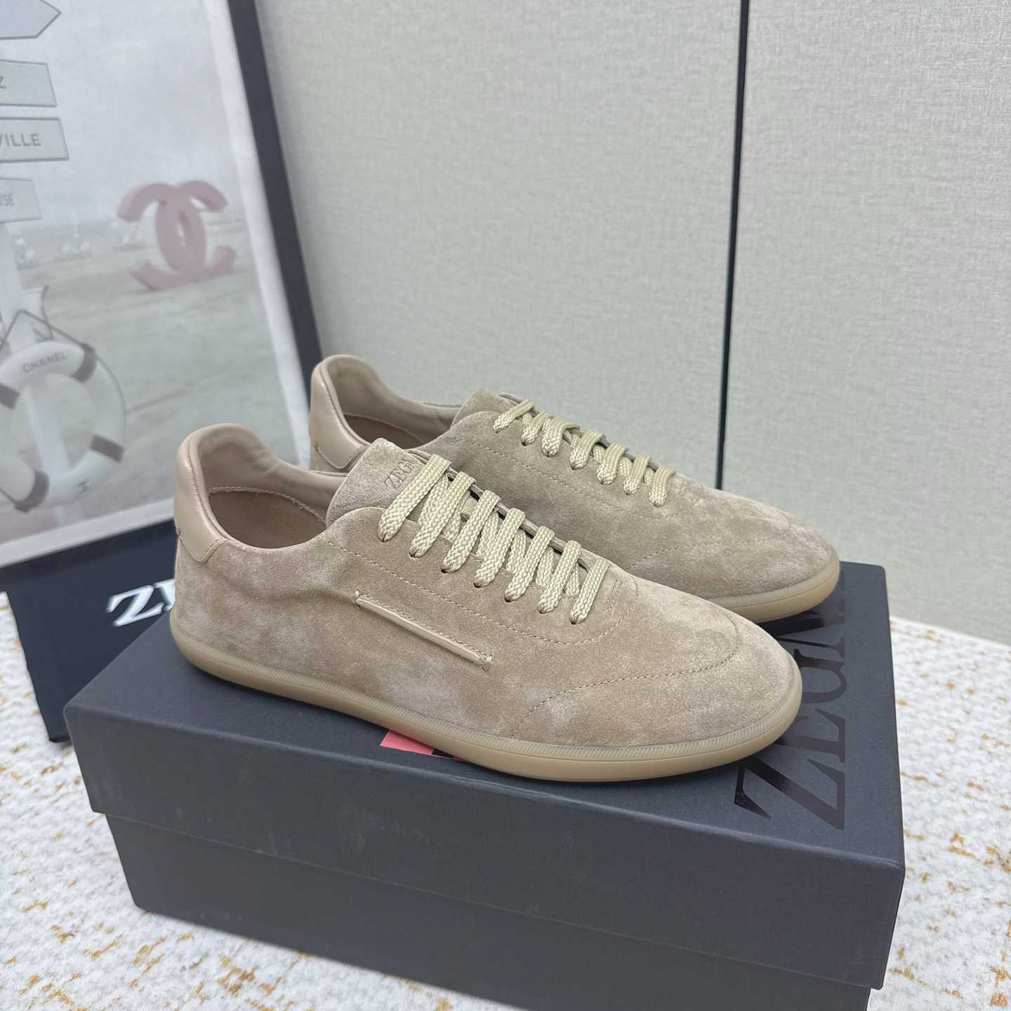 Zegna 232 Suede Sneakers - DesignerGu