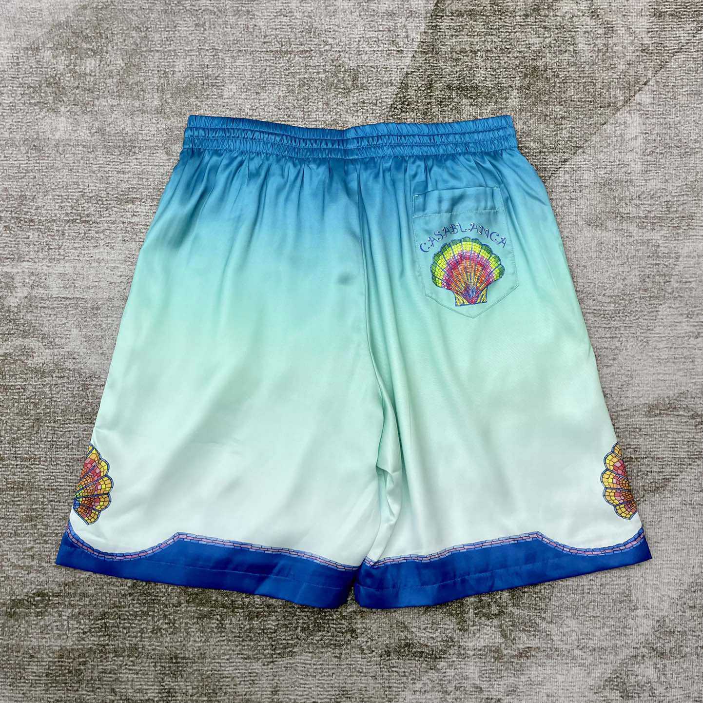 Casablanca Coquillage Coloré Silk Shorts CA3458 - DesignerGu