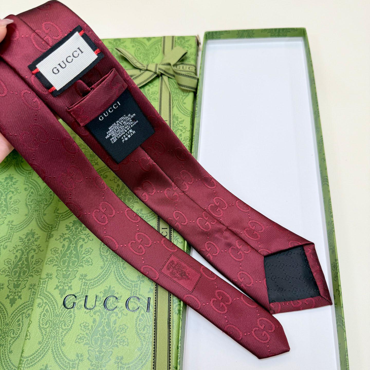 Gucci GG Silk Cotton Tie - DesignerGu