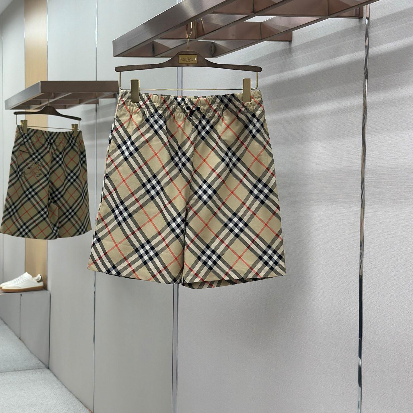 Burberry Check Shorts 'Sand' - DesignerGu