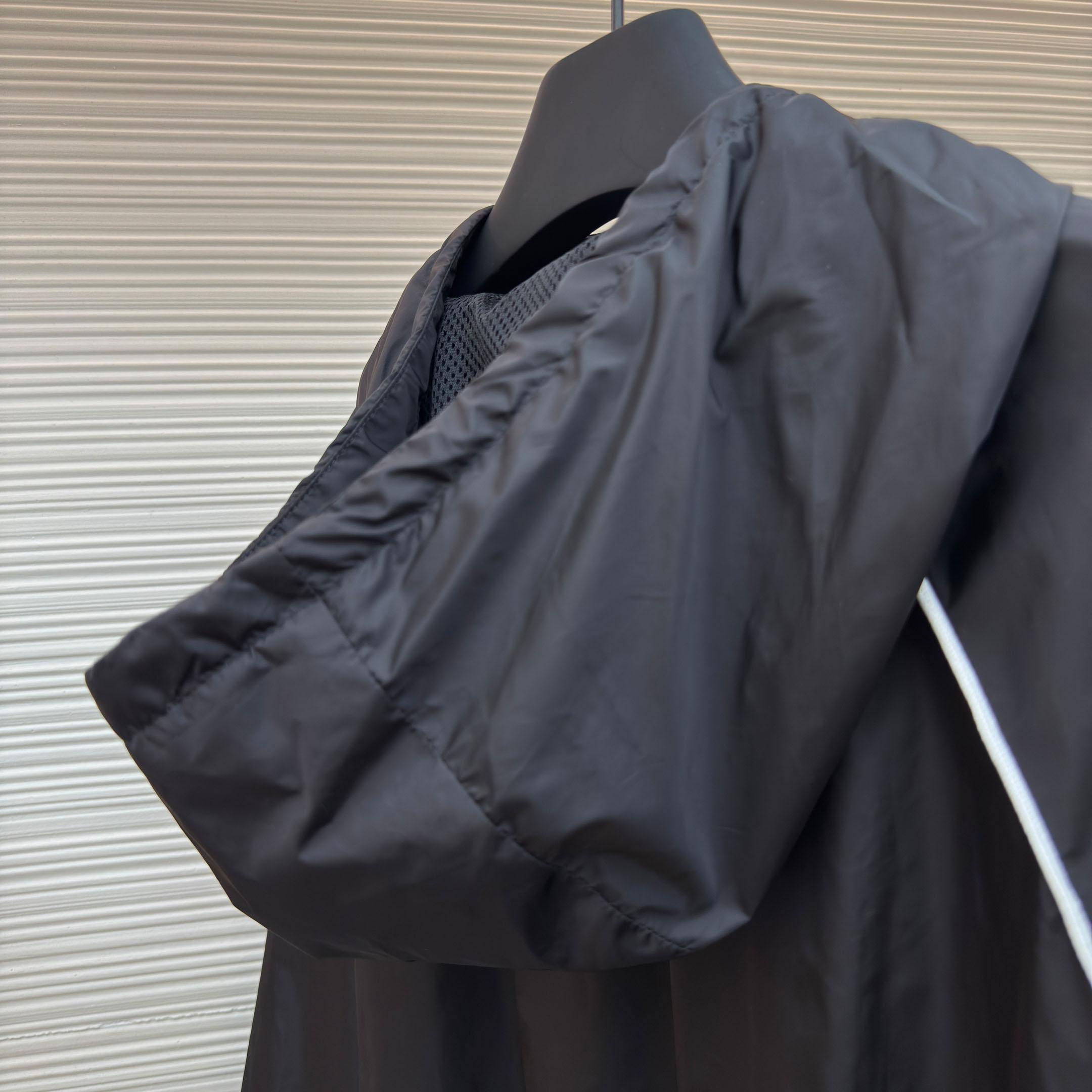 Miu Miu Black Technical Silk Zipper Jacket - DesignerGu