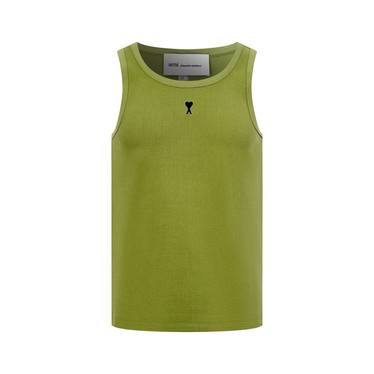 AMI Paris Cotton Ami De Coeur Tanktop - DesignerGu