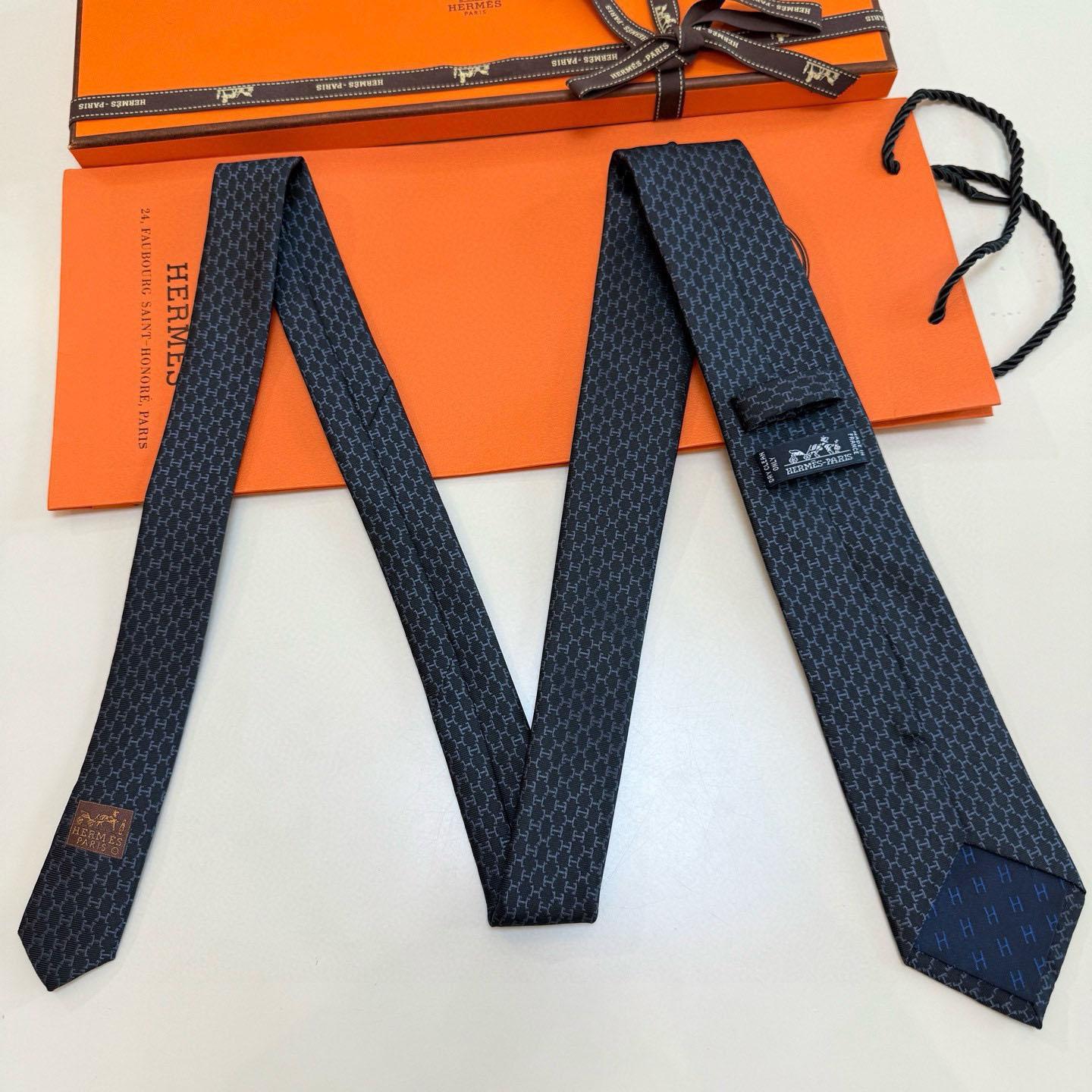 Hermes Dancing H Tie - DesignerGu